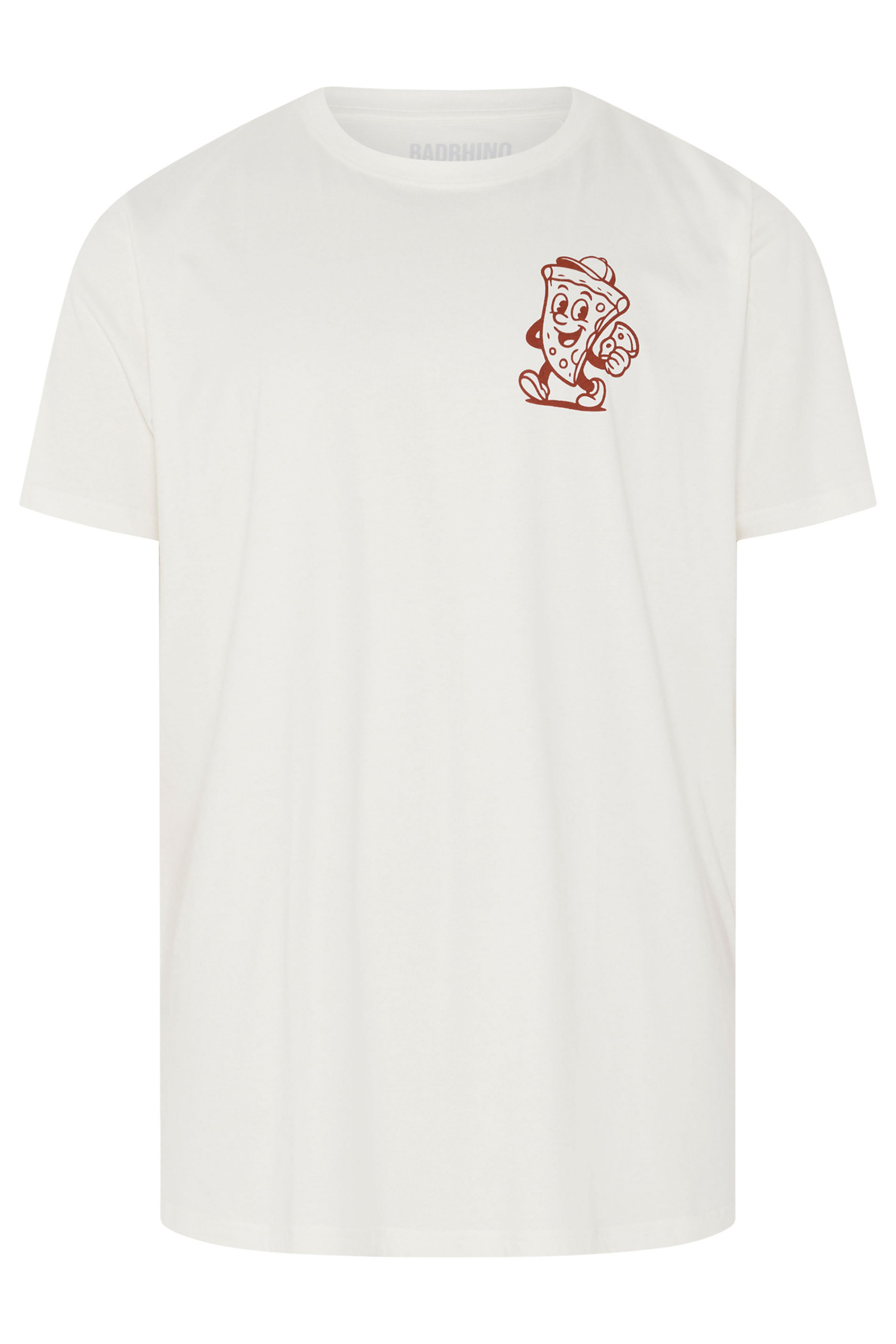 BadRhino Big & Tall Off-White Extra Long Graphic T-Shirt | BadRhino 6