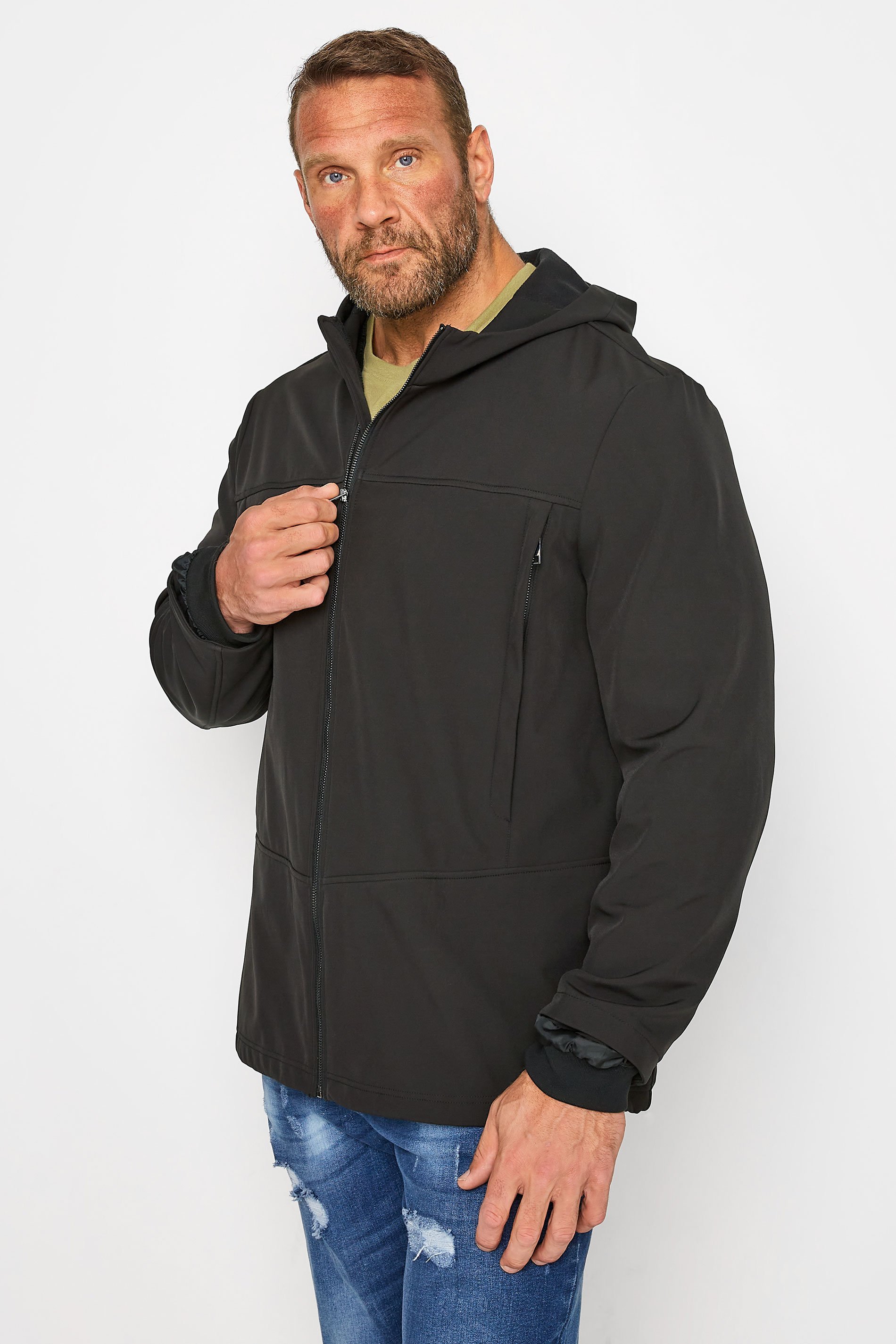 BadRhino Big & Tall Black Softshell Jacket | BadRhino 1
