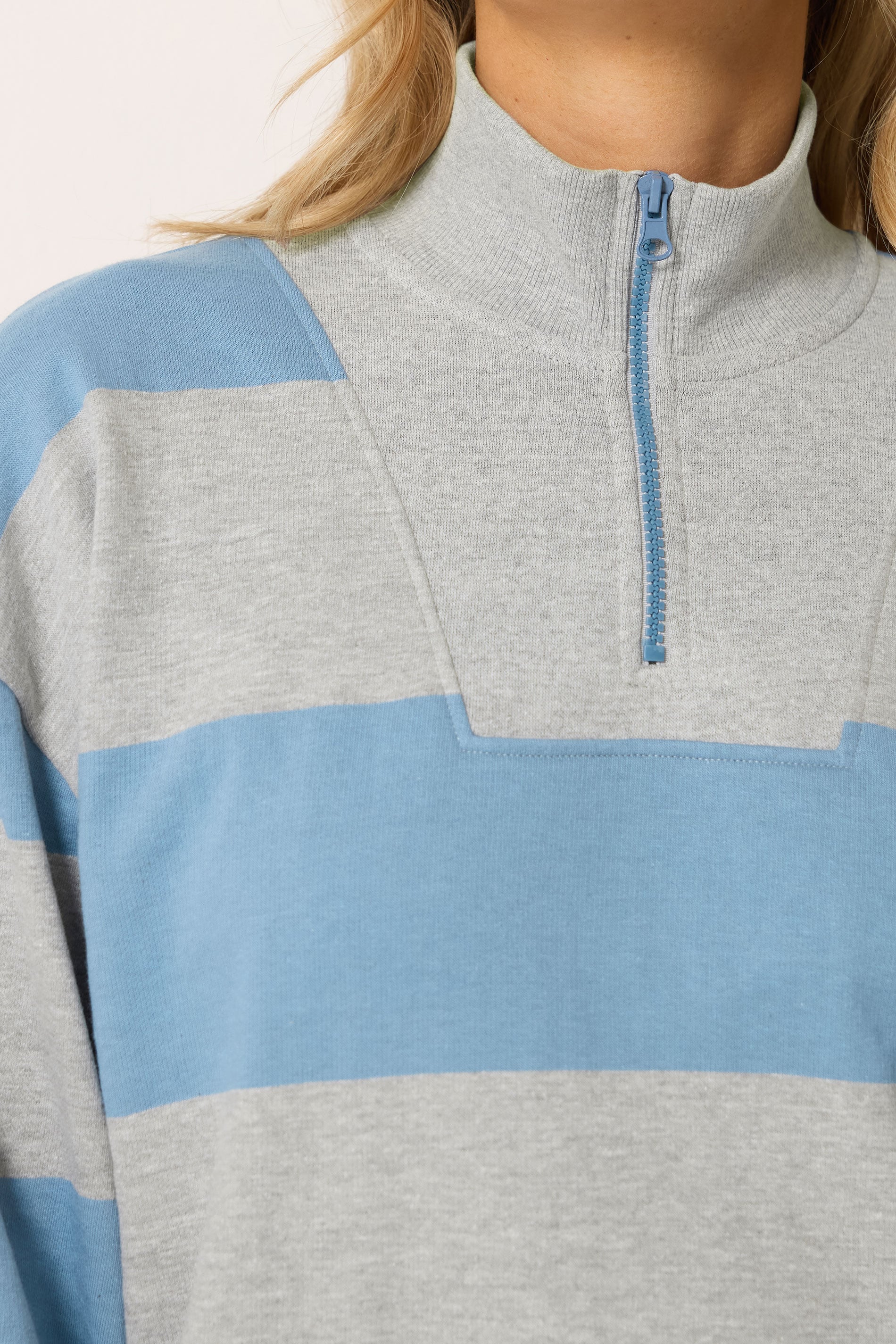 LTS Tall Women's Grey Half Zip Sweatshirt | Long Tall Sally 4
