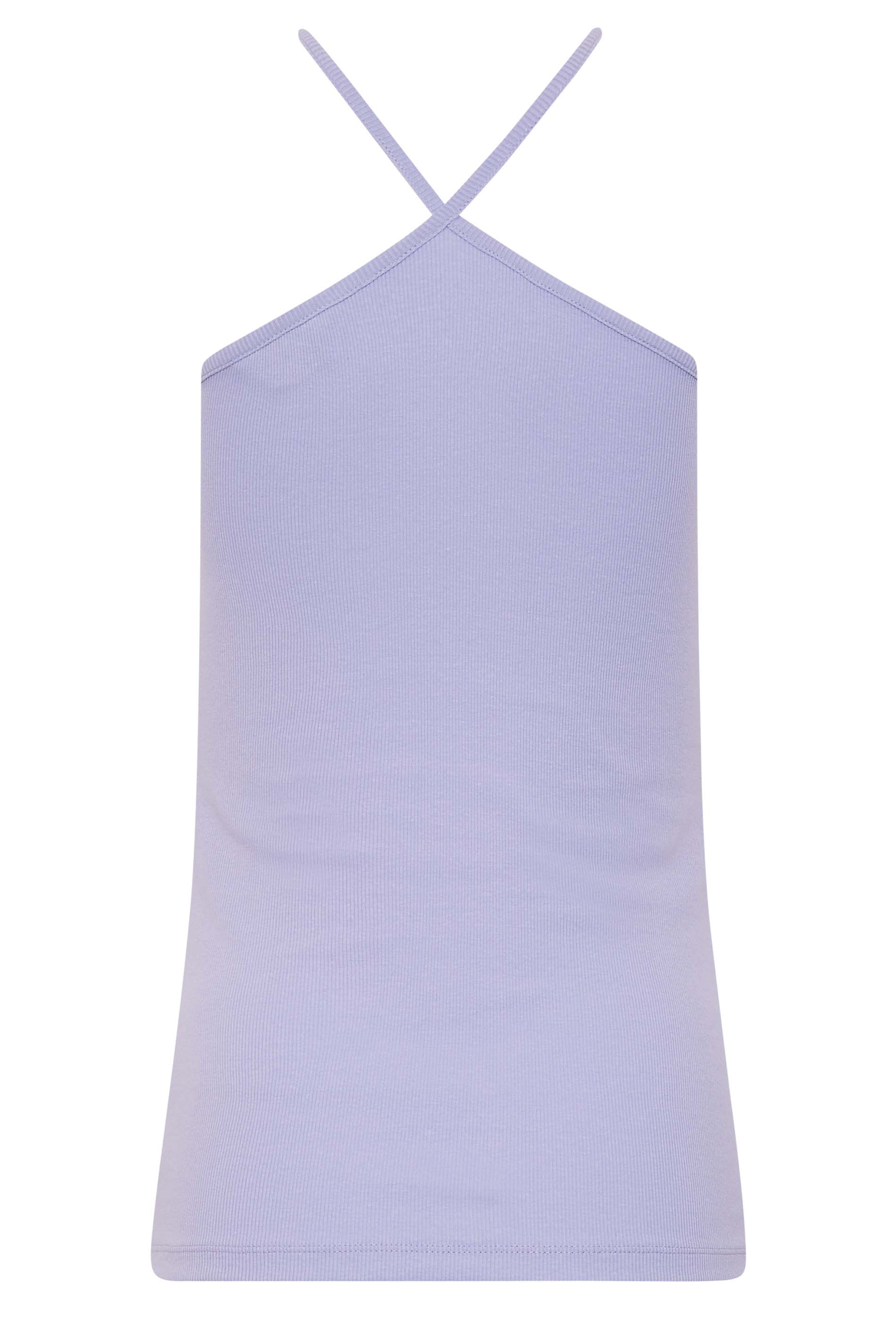LTS Tall Women's Lilac Purple Halter Neck Vest Top | Long Tall Sally 7