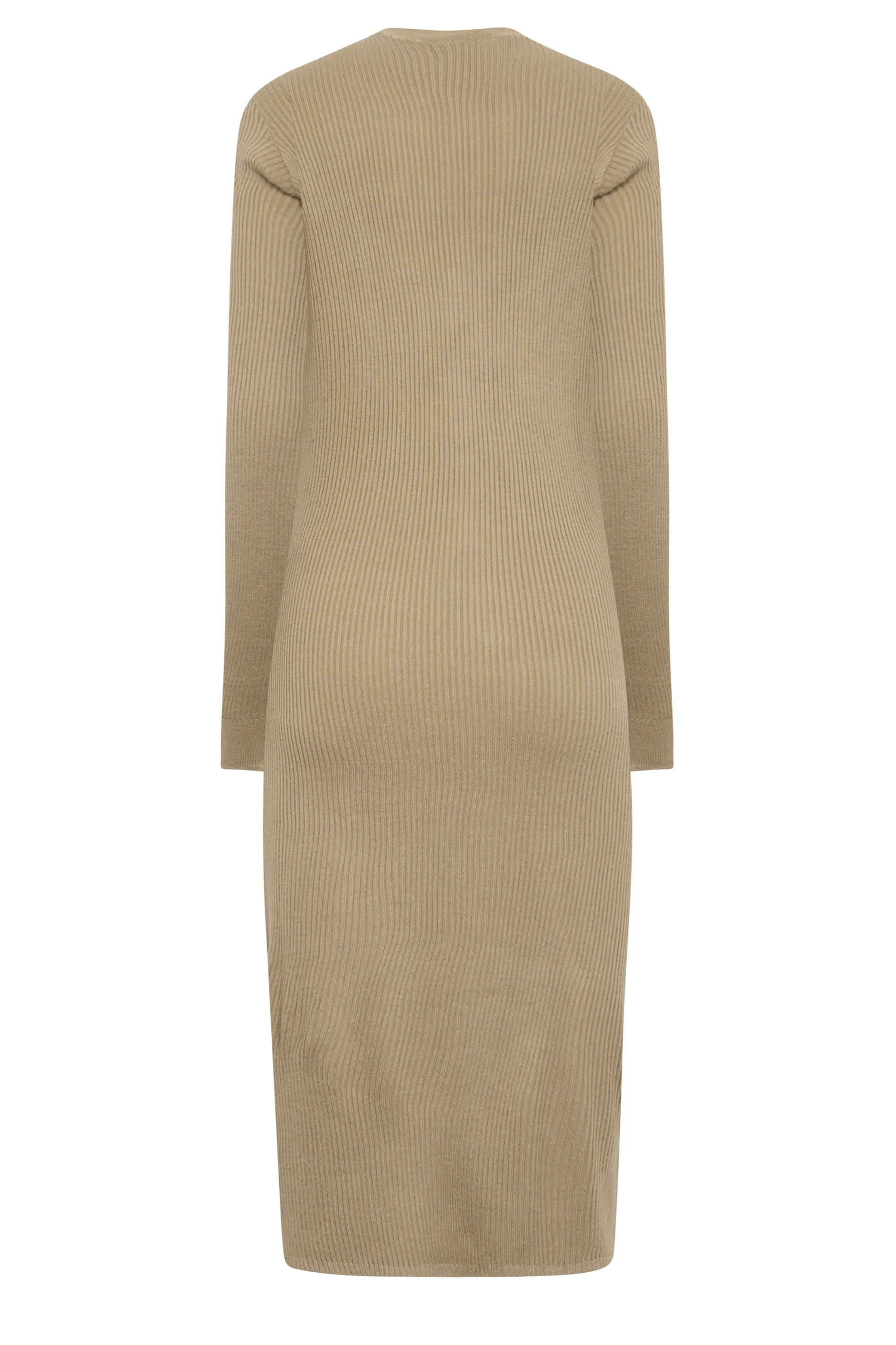 LTS Beige Brown Longline Cardigan | Long Tall Sally  8