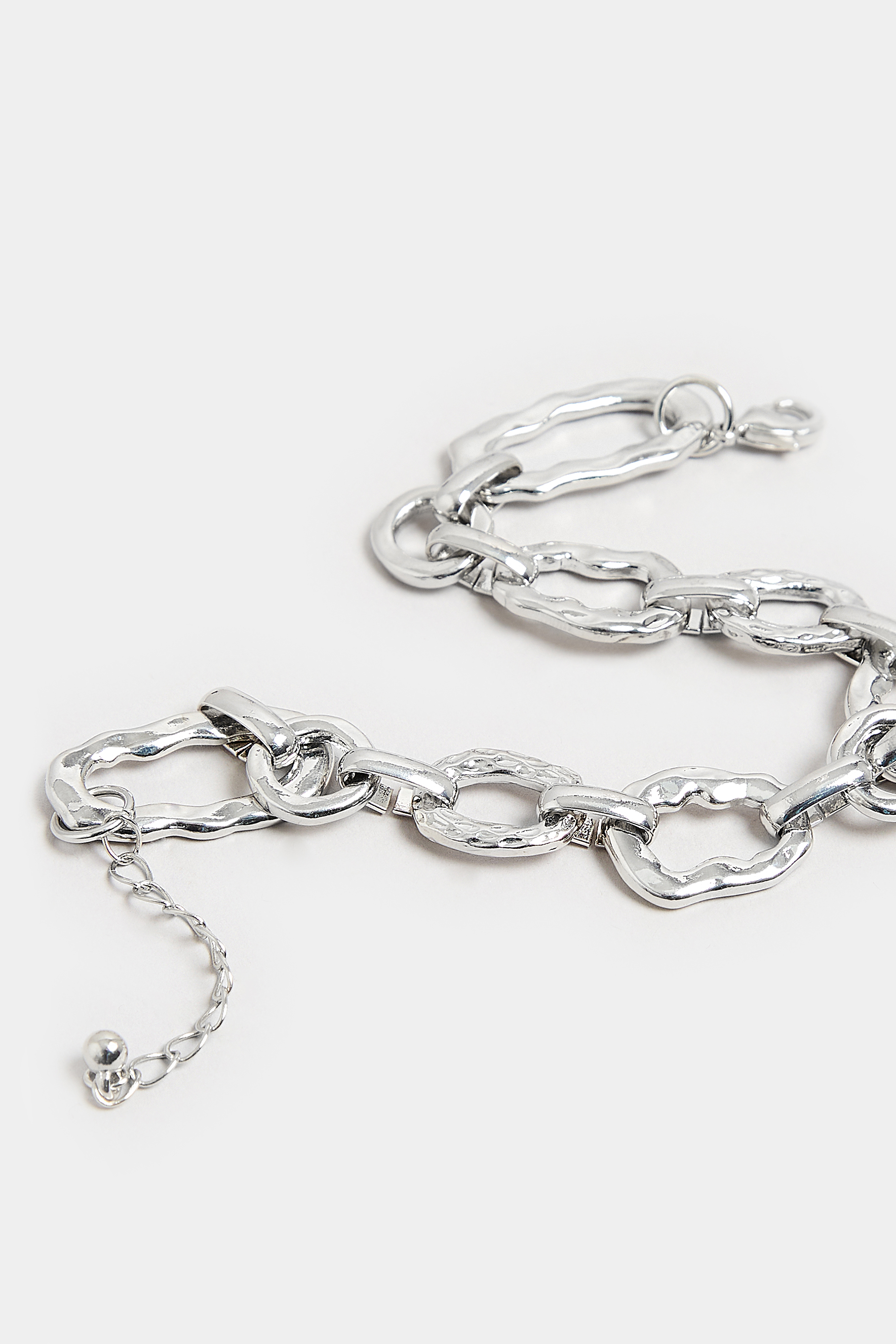 Silver Chunky Chain Bracelet | Yours Clothing  3