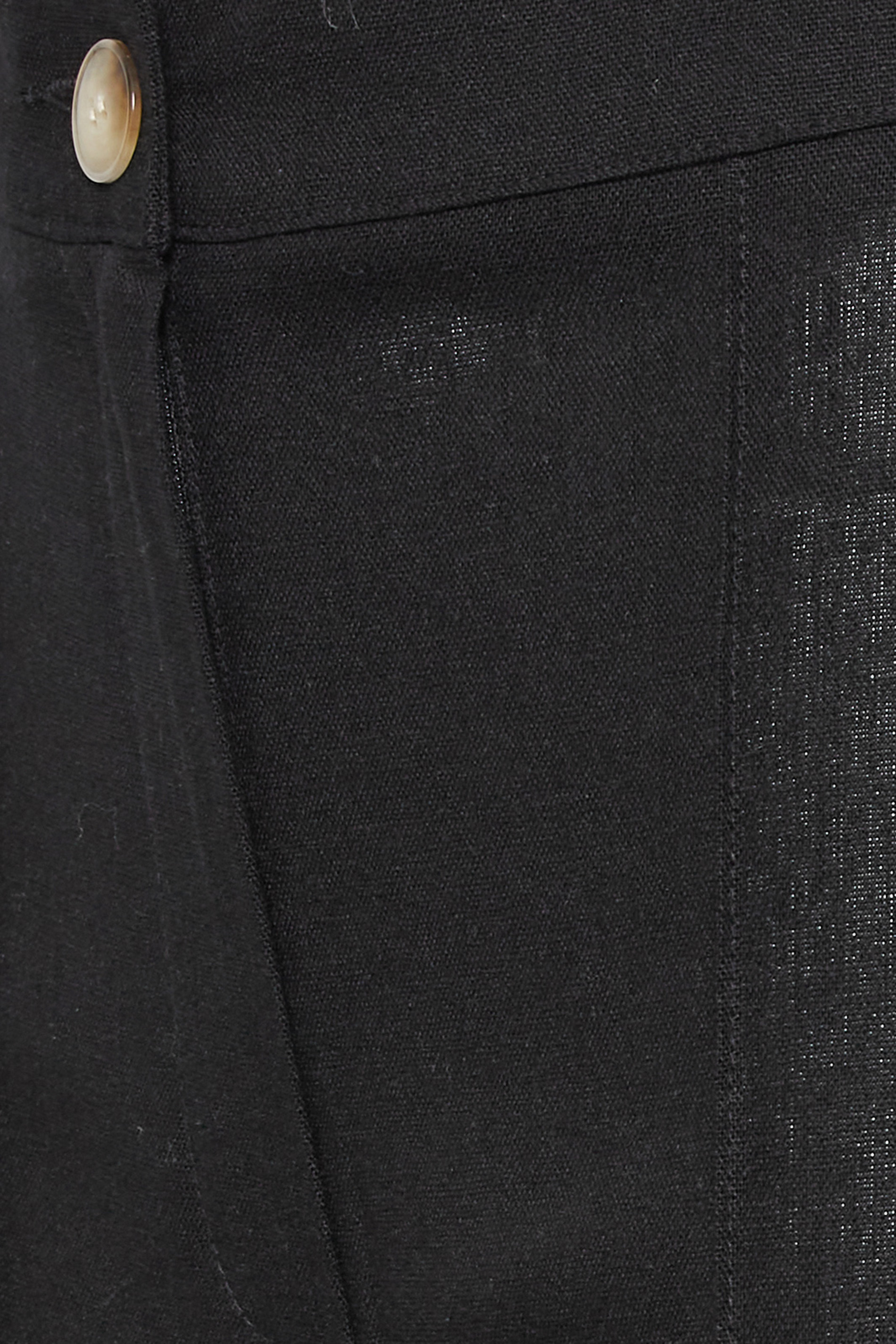 LTS Tall Black Linen Look Trousers | Long Tall Sally  3