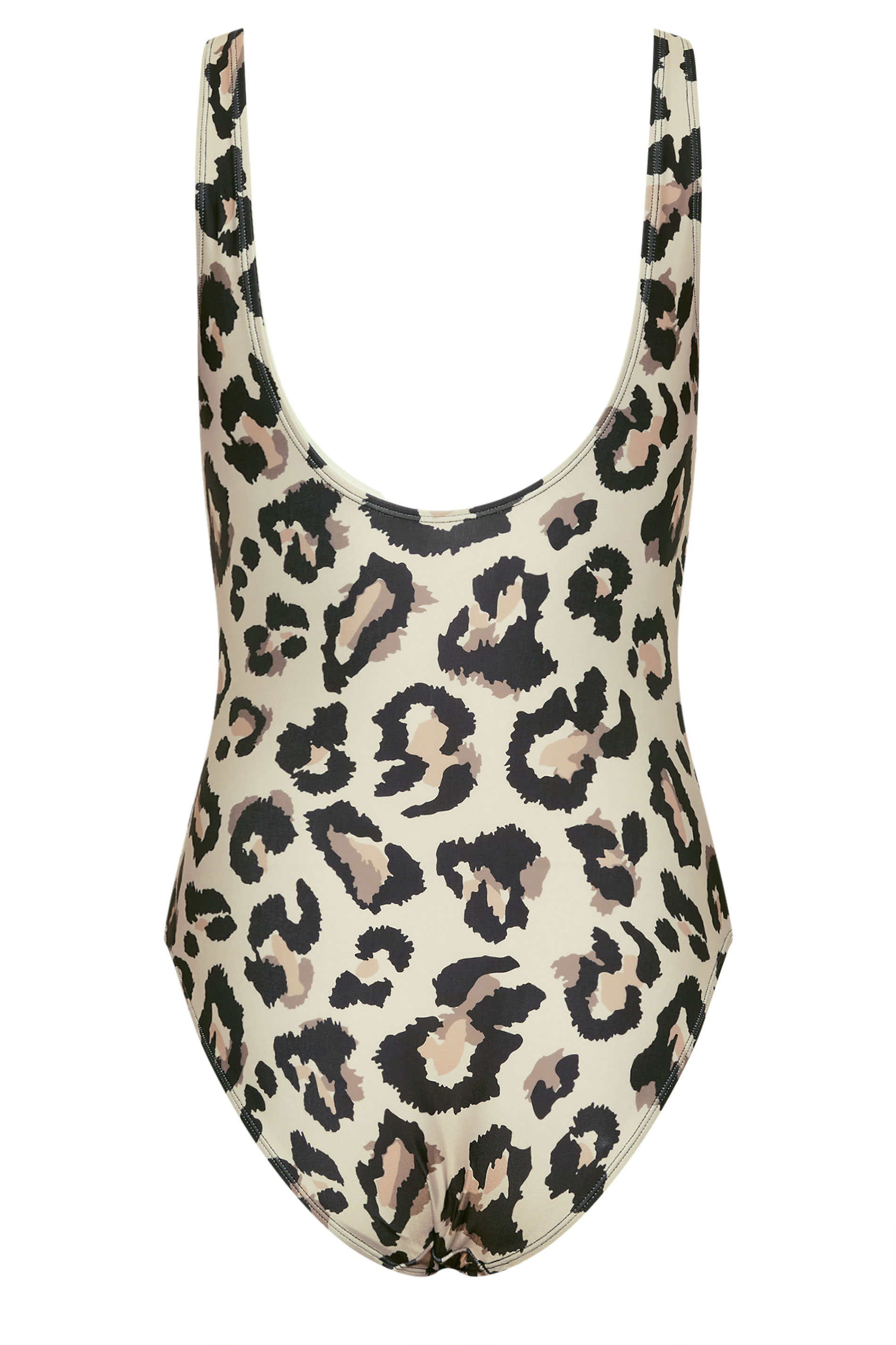 LTS Tall Women's Brown Leopard Print Swimsuit | Long Tall Sally 9