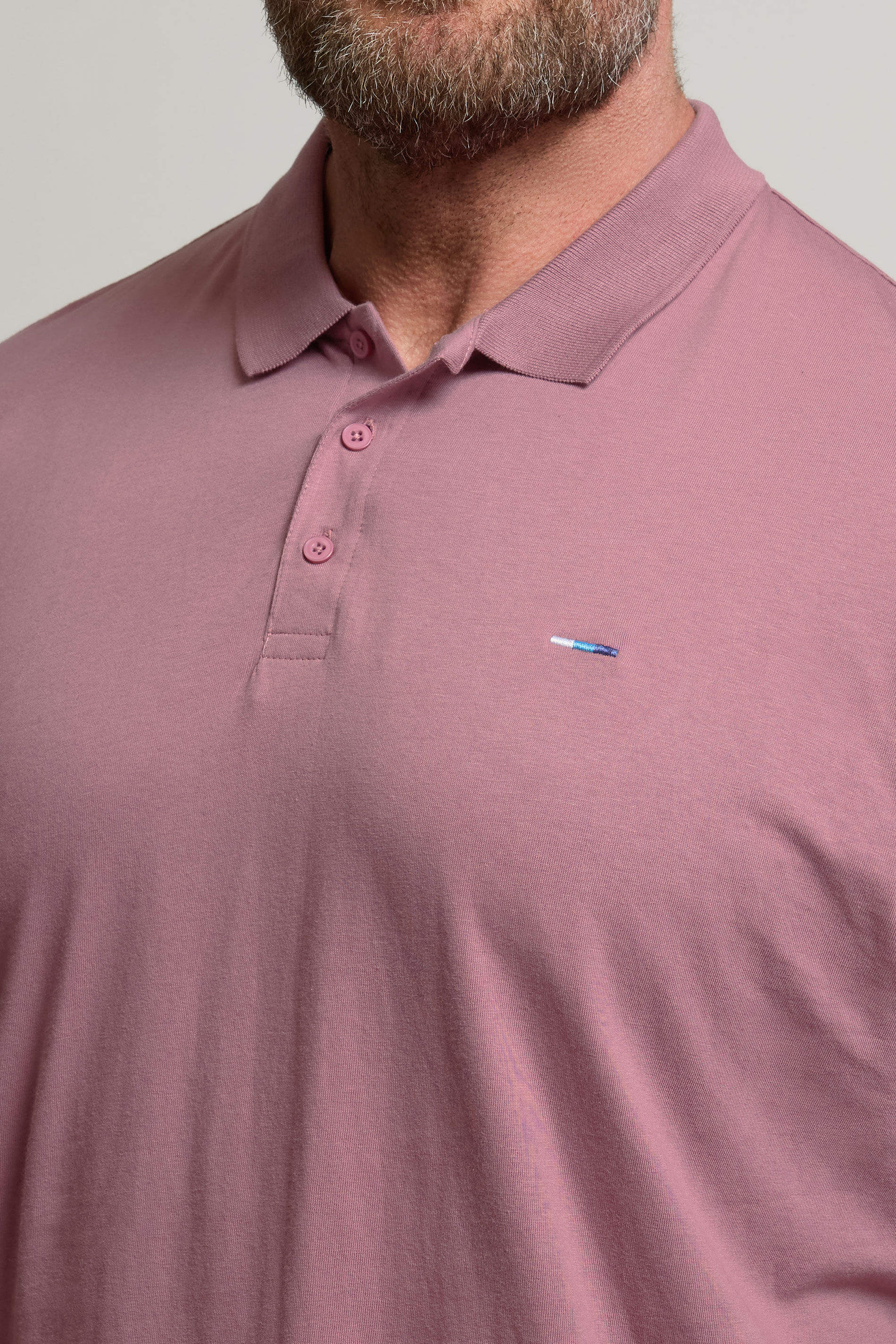BadRhino Big & Tall Plum Purple Jersey Polo Shirt | BadRhino 4