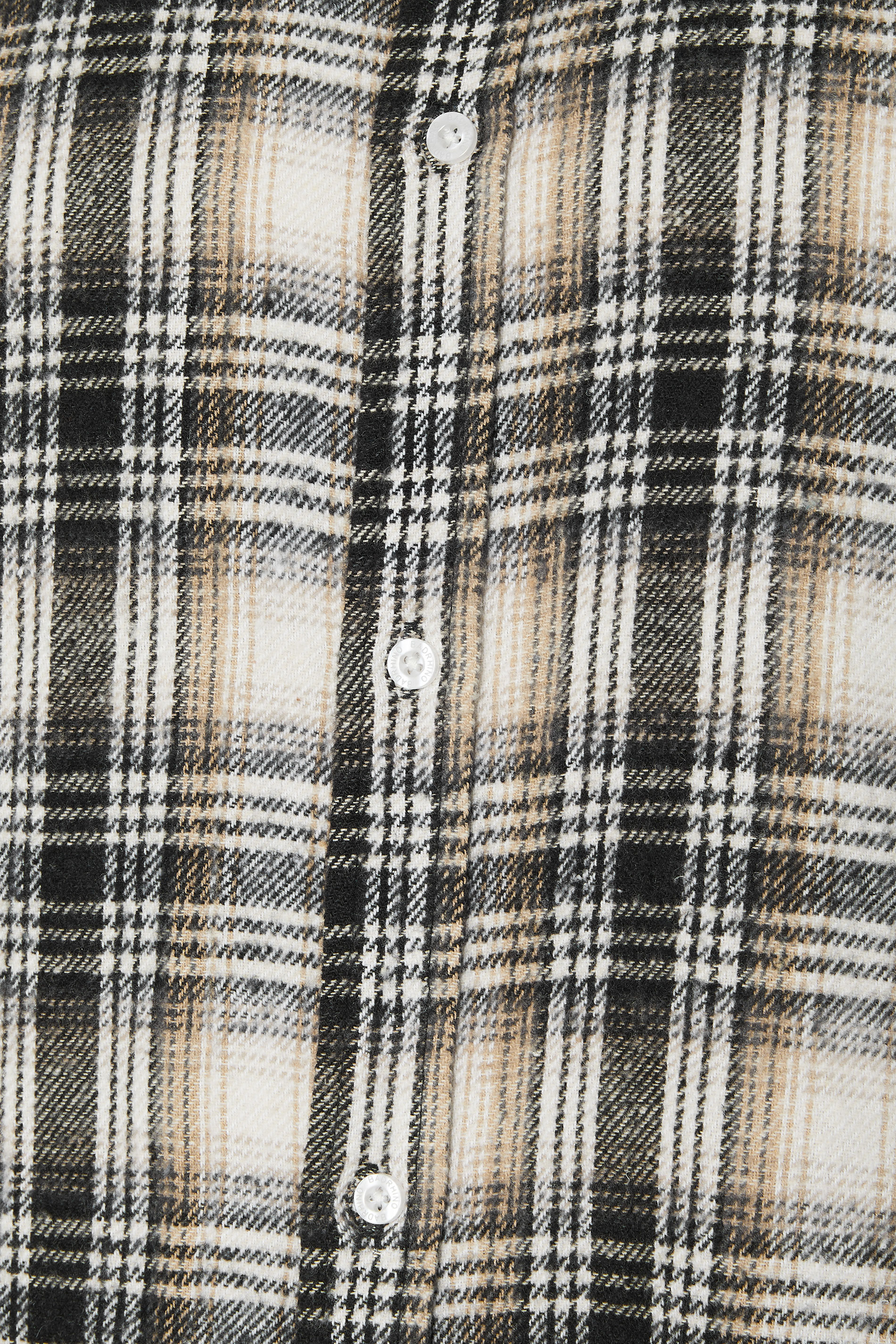 BadRhino Big & Tall Black & Tan Brown Brushed Checked Shirt | BadRhino 8