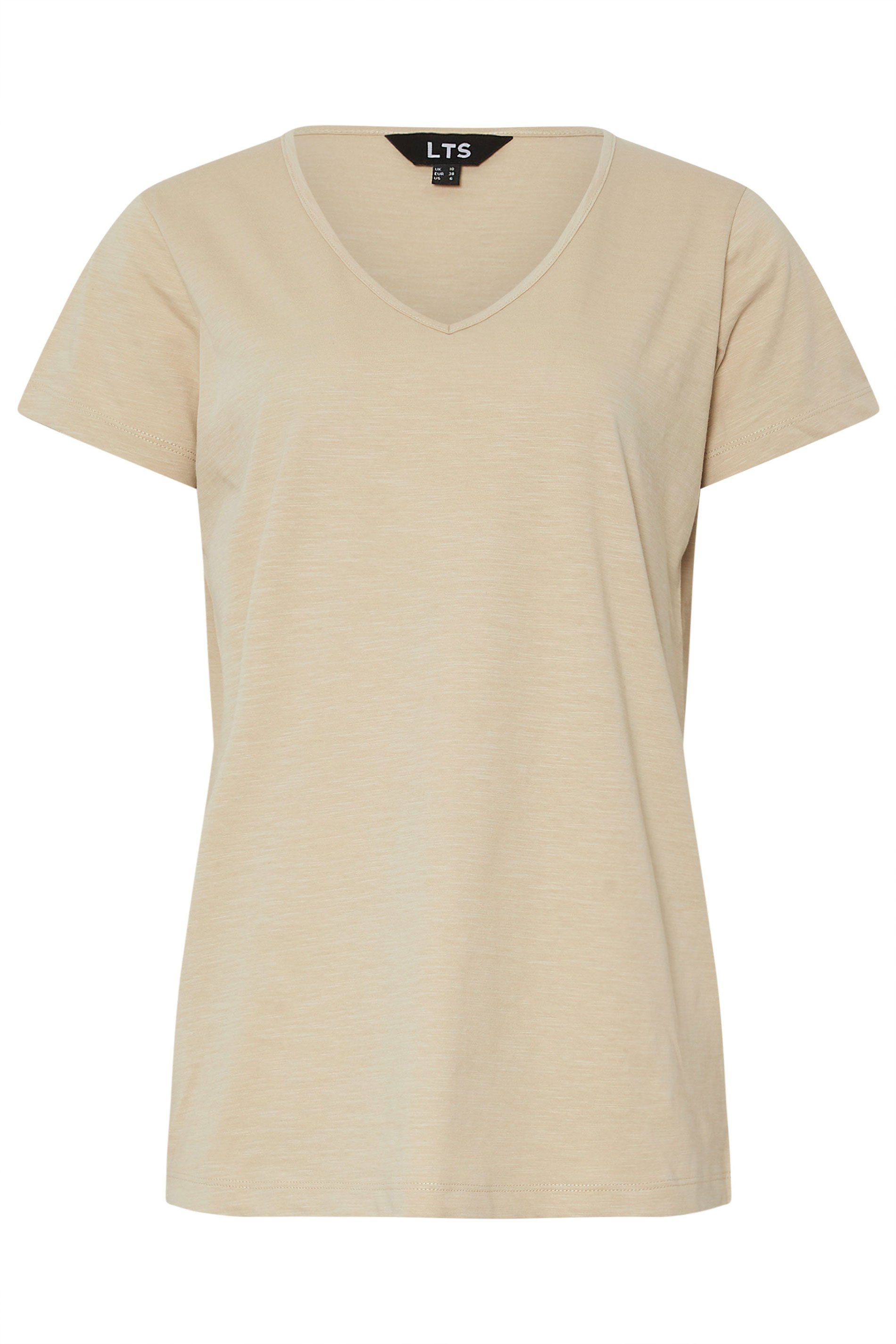 LTS Tall 3 PACK Blue & Coral Orange Stripe V-Neck T-Shirts | Long Tall Sally 9