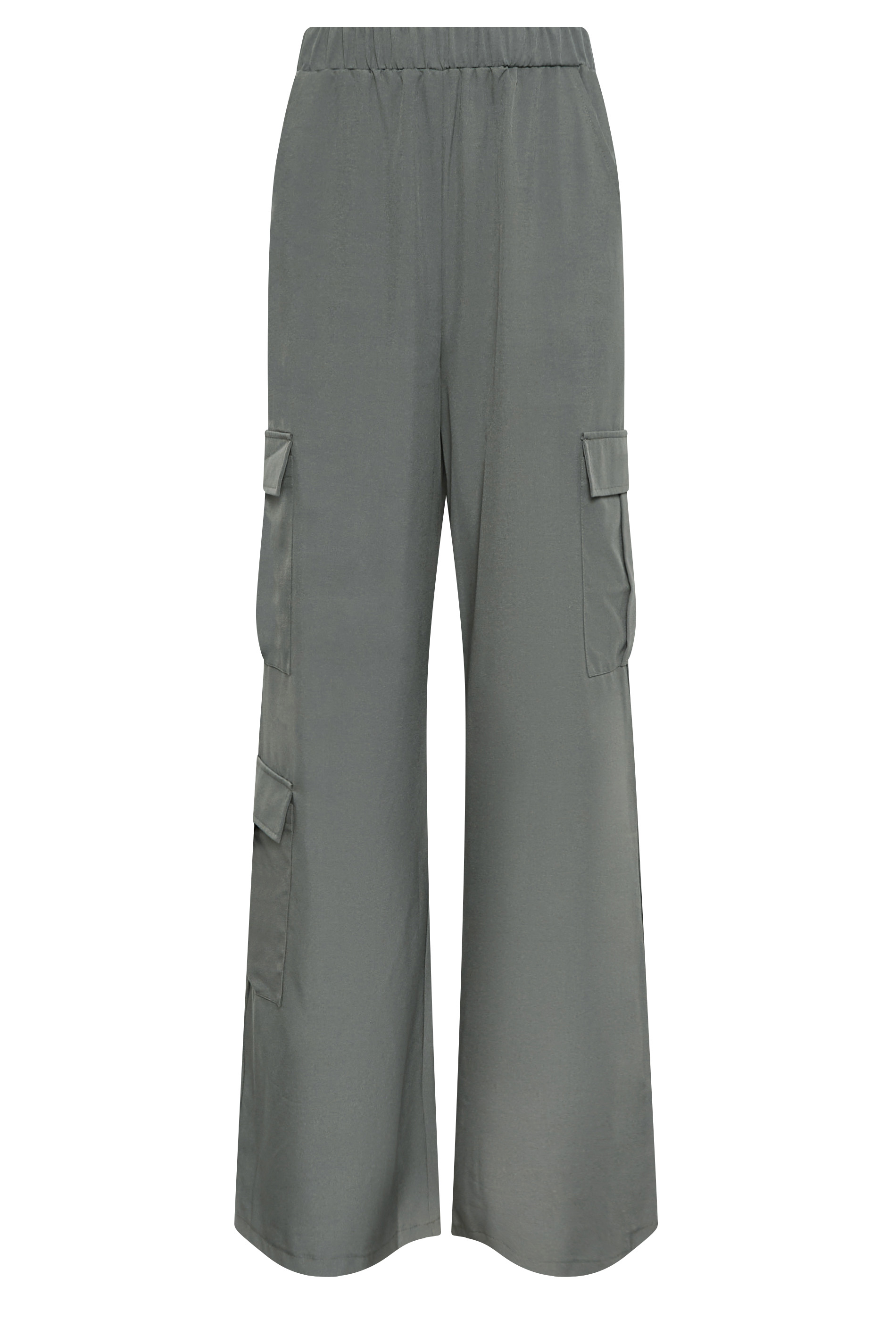 LTS Tall Grey Cargo Wide Leg Trousers 5