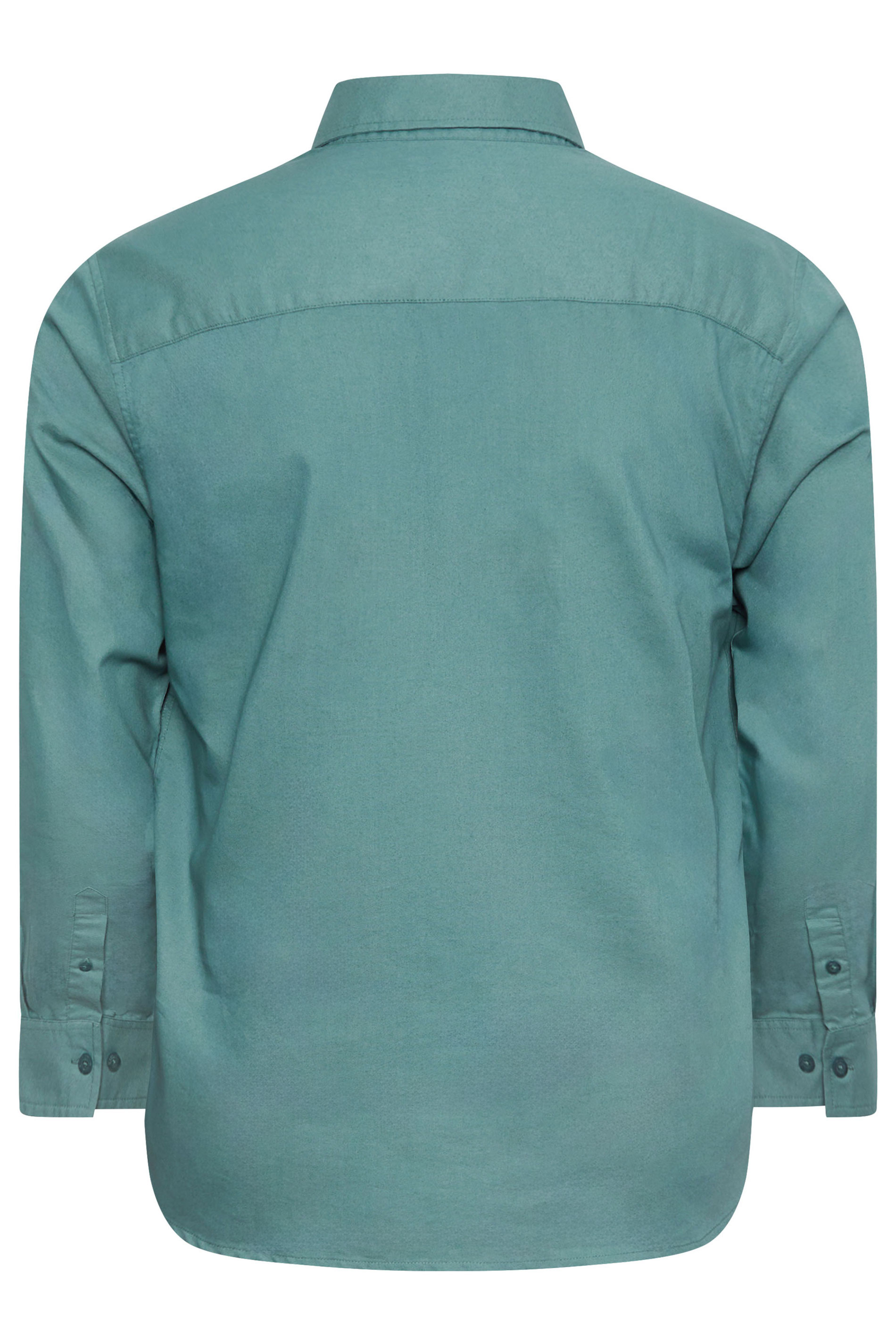BadRhino Big & Tall Blue Long Sleeve Oxford Shirt | BadRhino 7