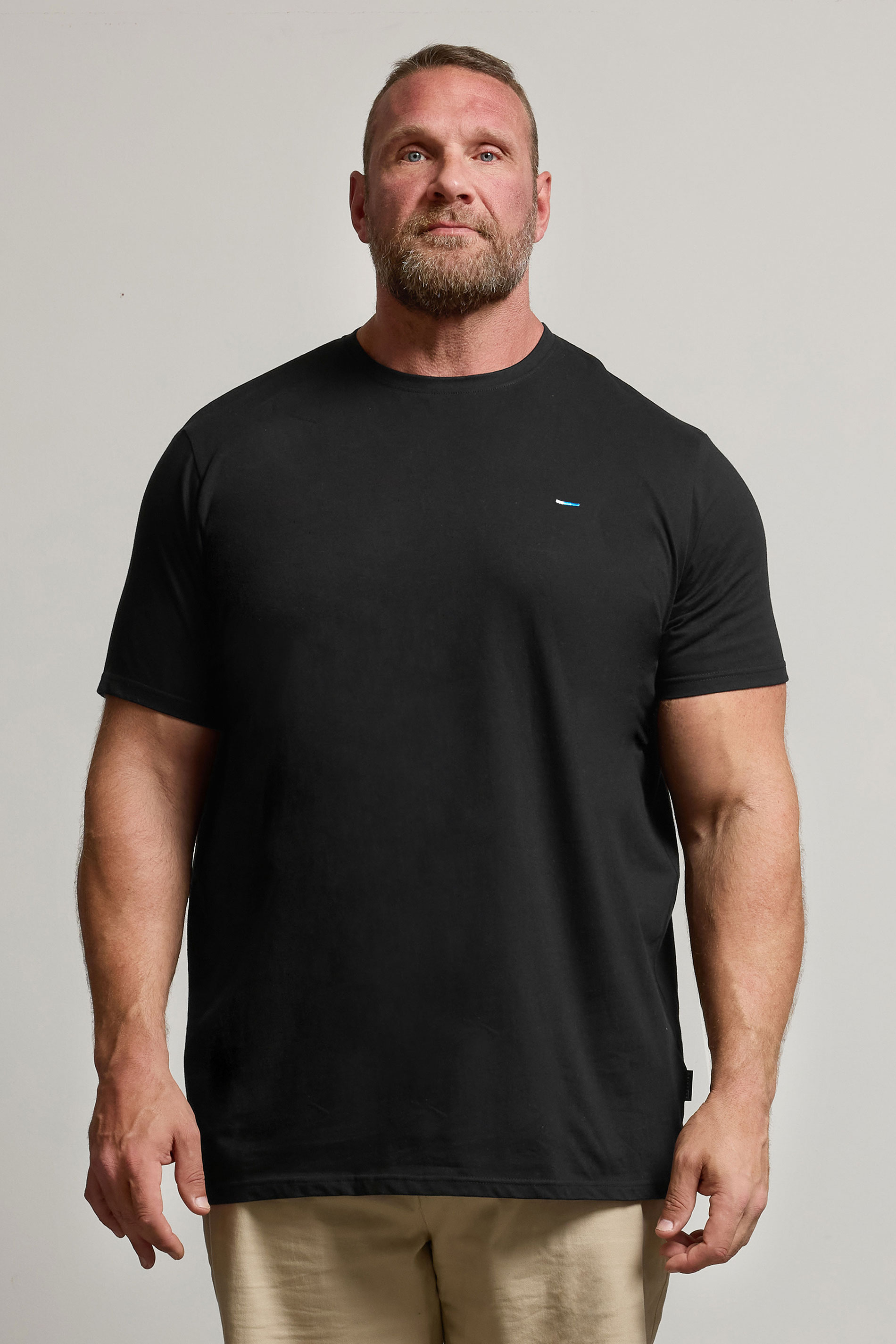 BadRhino Big & Tall Black Extra Long Core T-Shirt | BadRhino 1