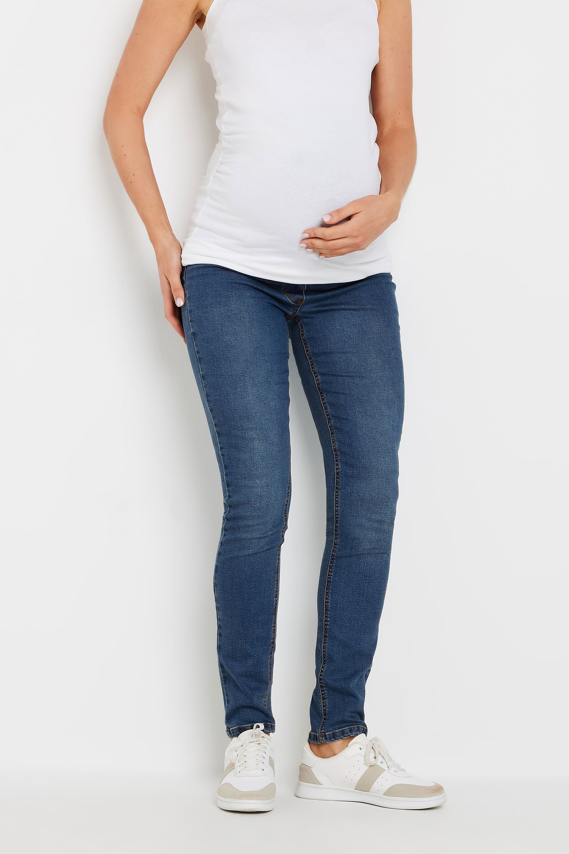 LTS Tall Maternity Blue Skinny AVA Jeans | Long Tall Sally 2
