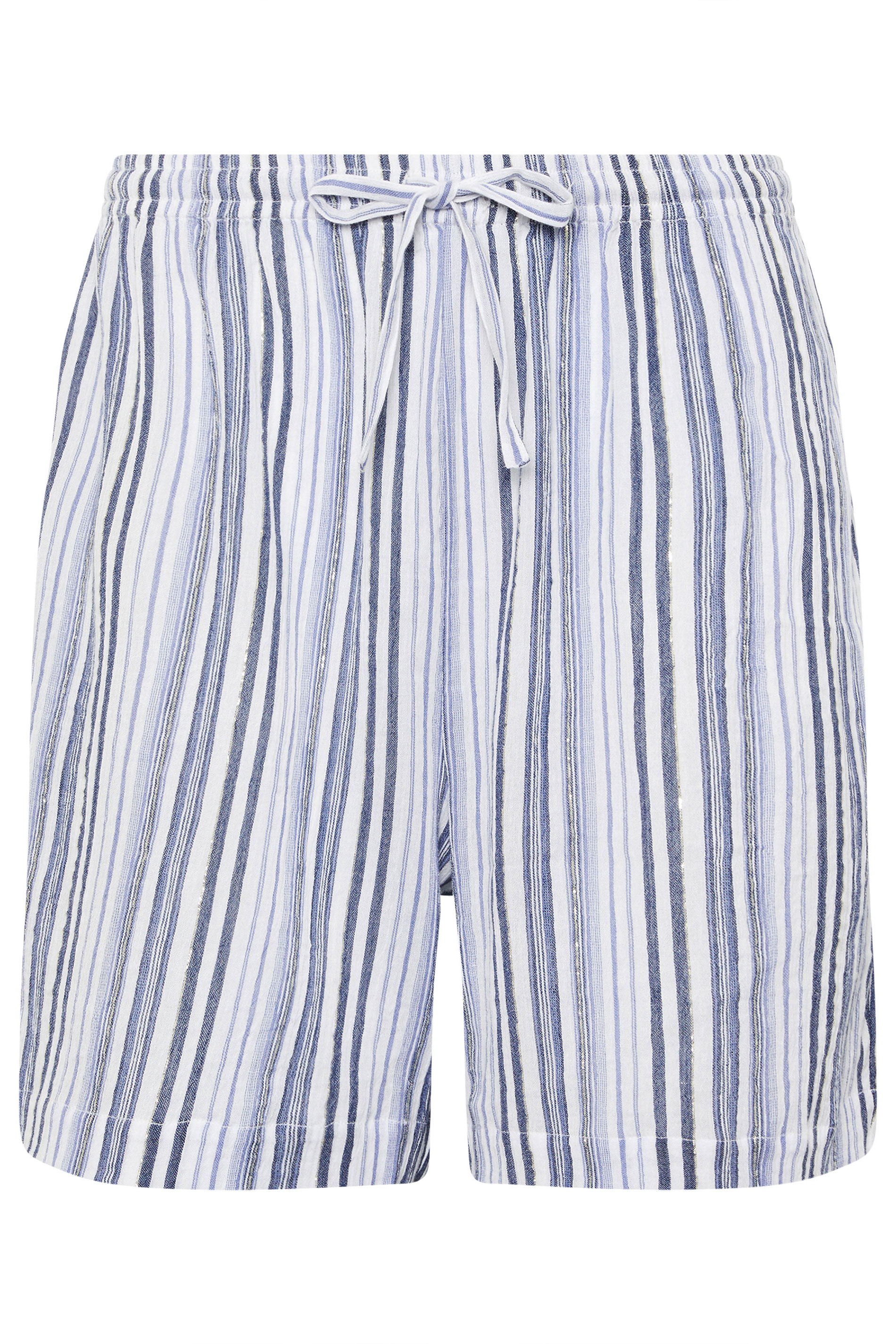 LTS Tall Women's Blue & White Stripe Shorts | Long Tall Sally 6