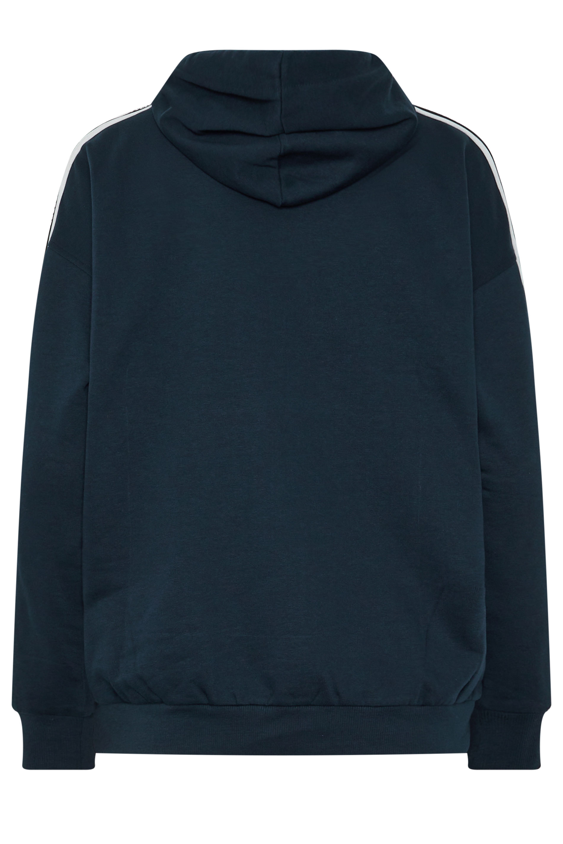 LTS Tall Women's Navy Blue Side Tape Hoodie | Long Tall Sally 6