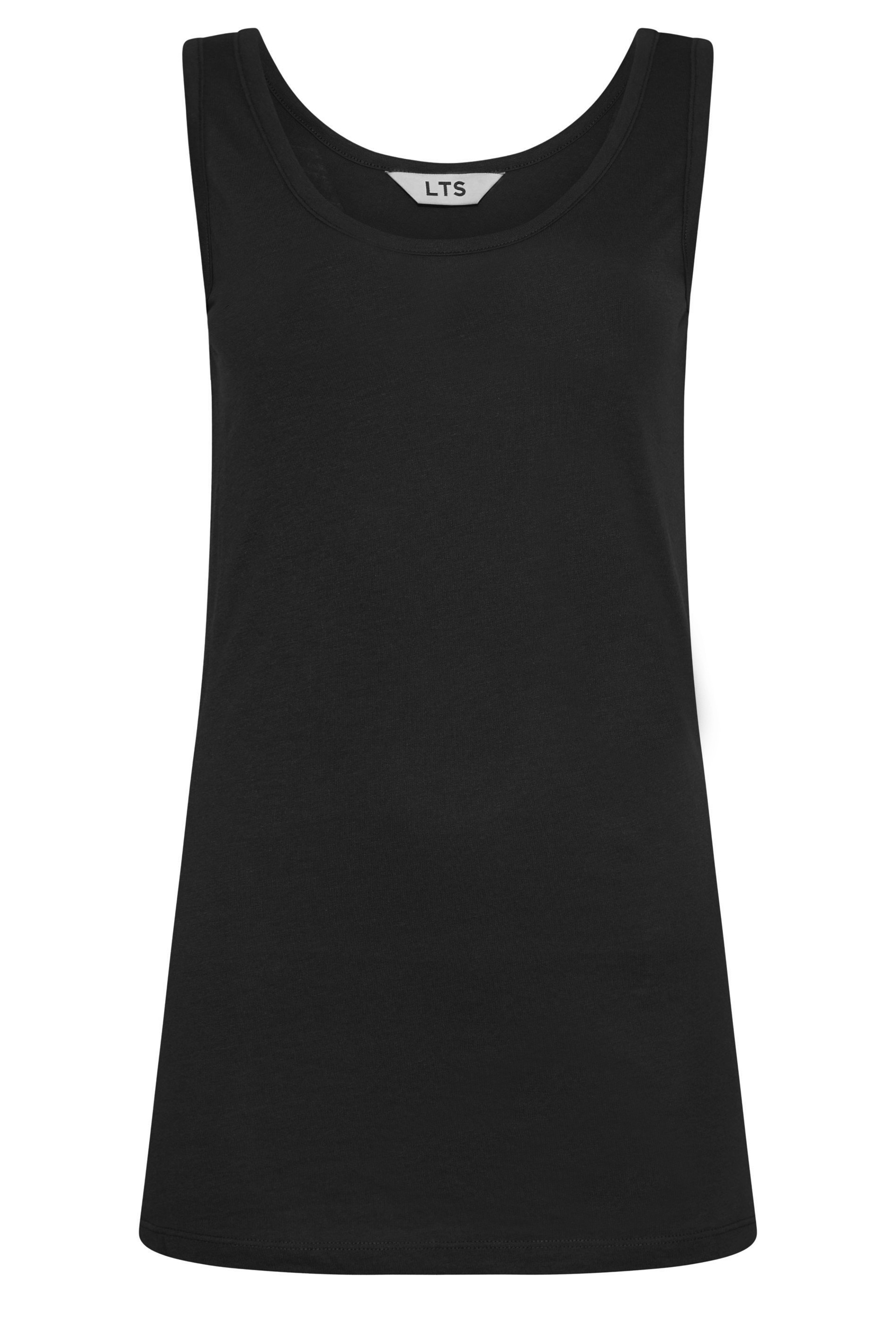 LTS Tall Women's Black Vest Top