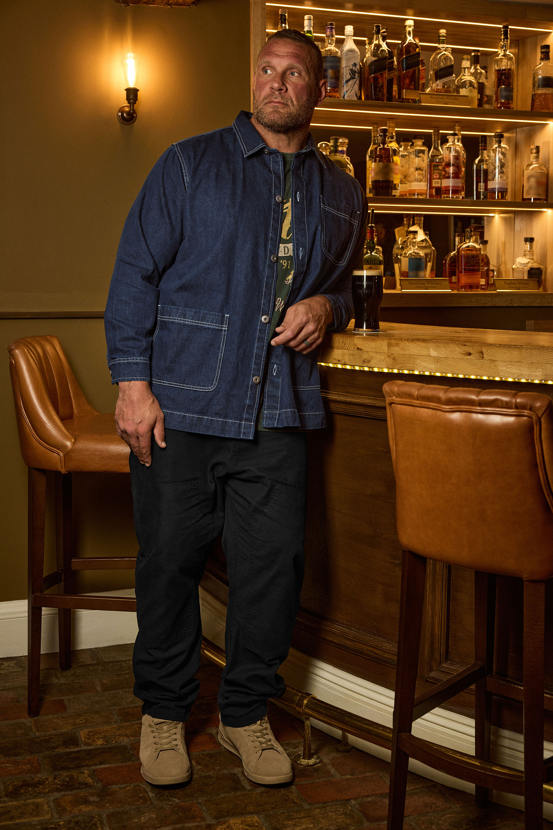 BadRhino Big & Tall Blue Chore Denim Shacket | BadRhino 1