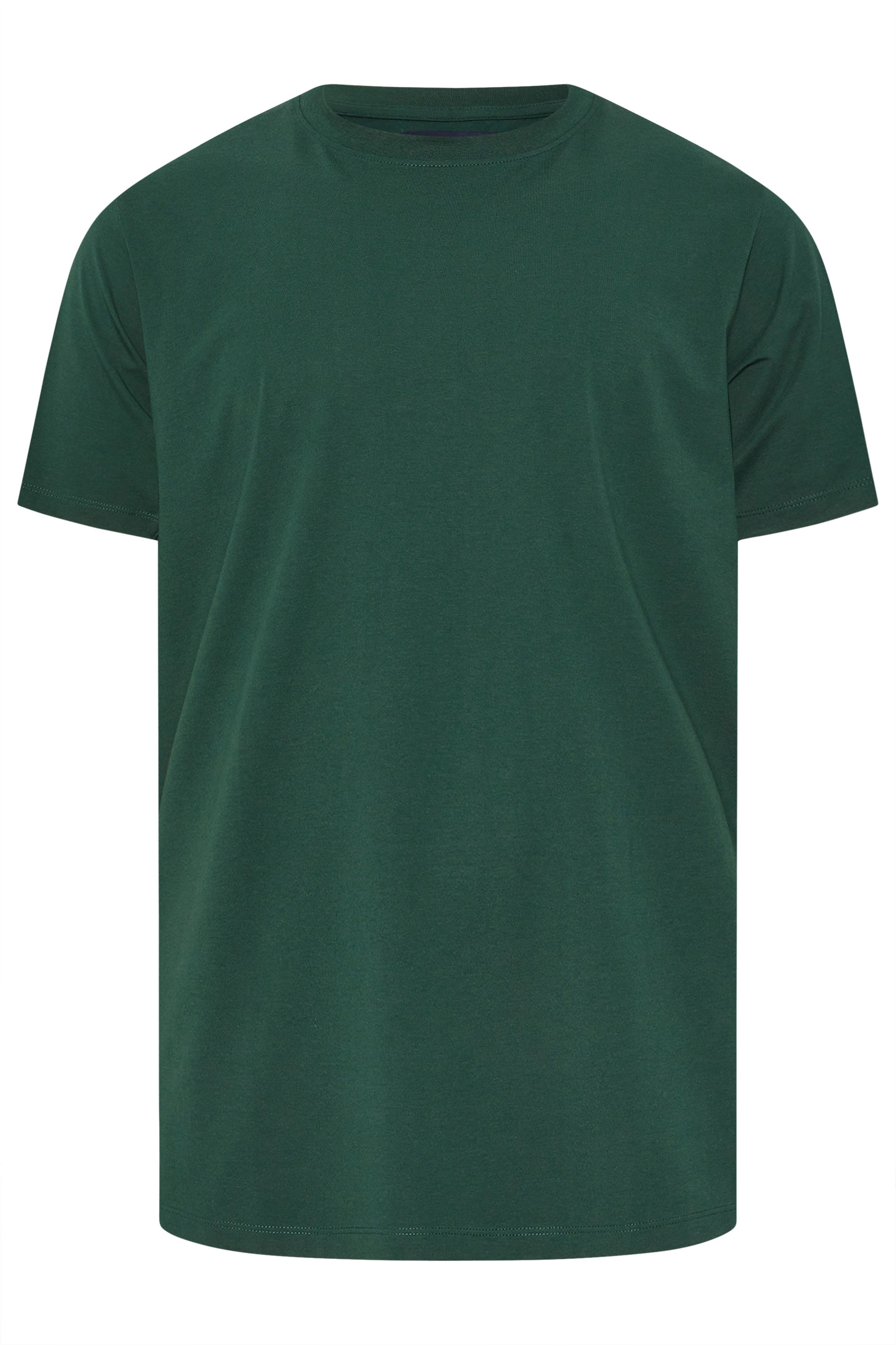 BadRhino Big & Tall Dark Green Soft Touch Relaxed Fit T-Shirt | BadRhino 7
