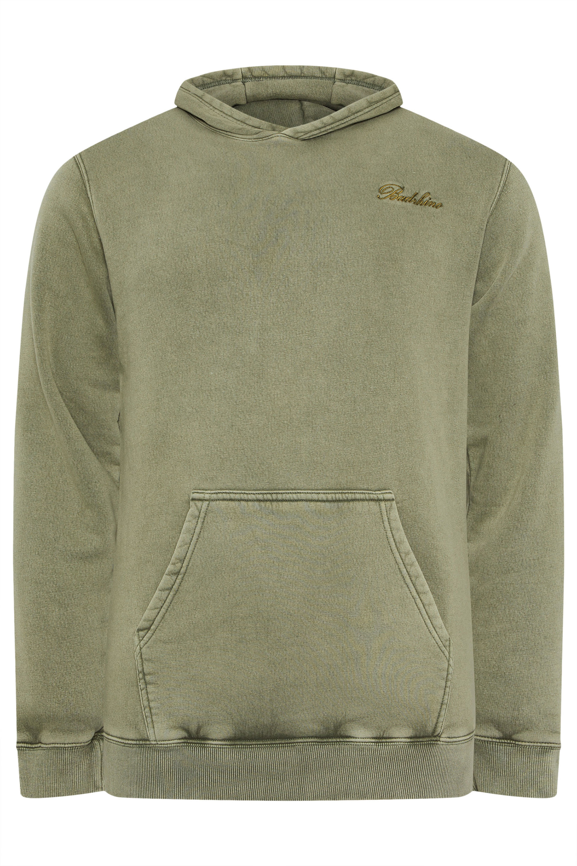 BadRhino Big & Tall Green Sun Bleached Hoodie | BadRhino 6