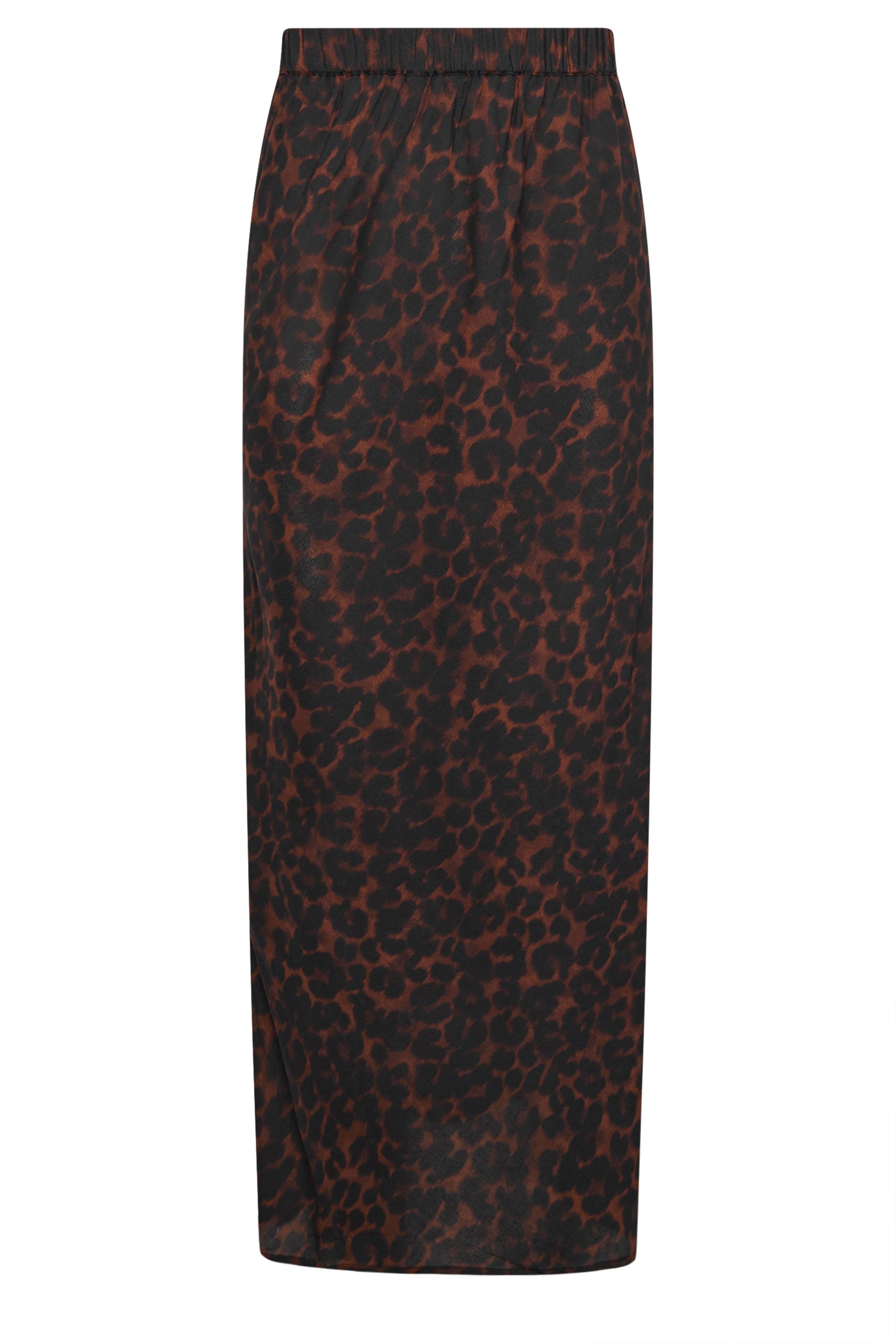 mid length leopard skirts tall