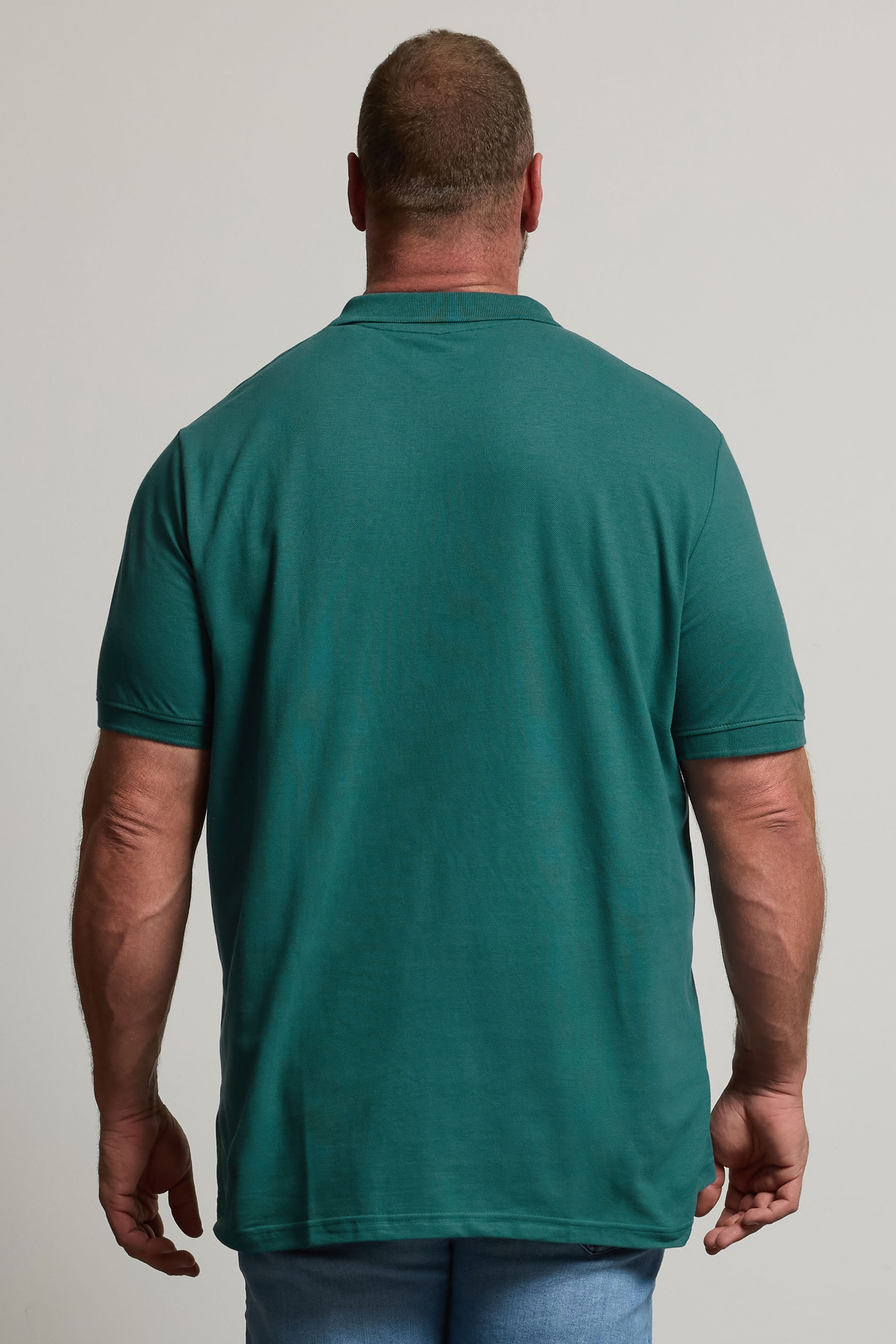 BadRhino Big & Tall Atlantic Deep Green Core Polo Shirt | BadRhino 4