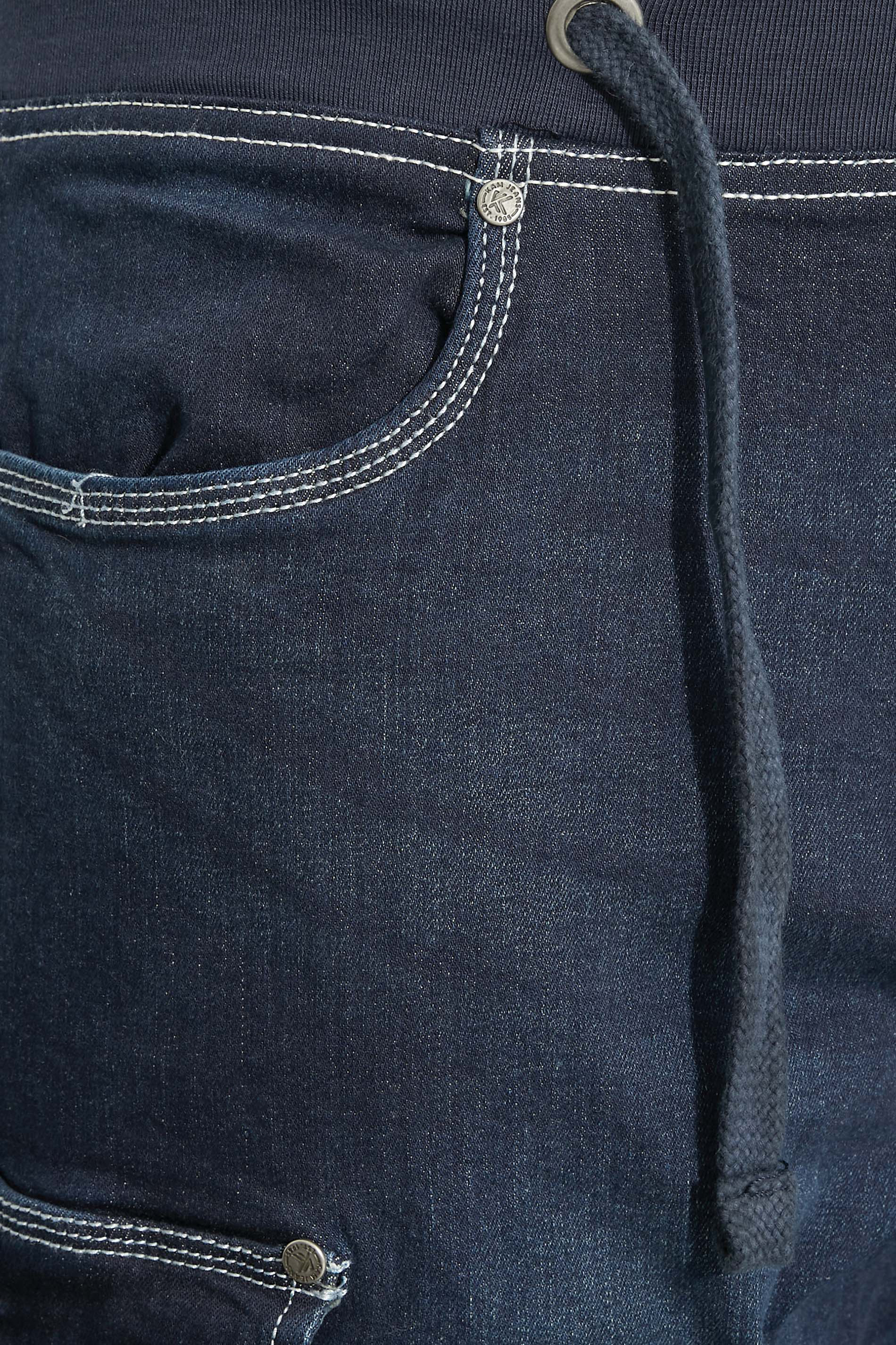 KAM Dark Blue Denim Shorts | BadRhino 3