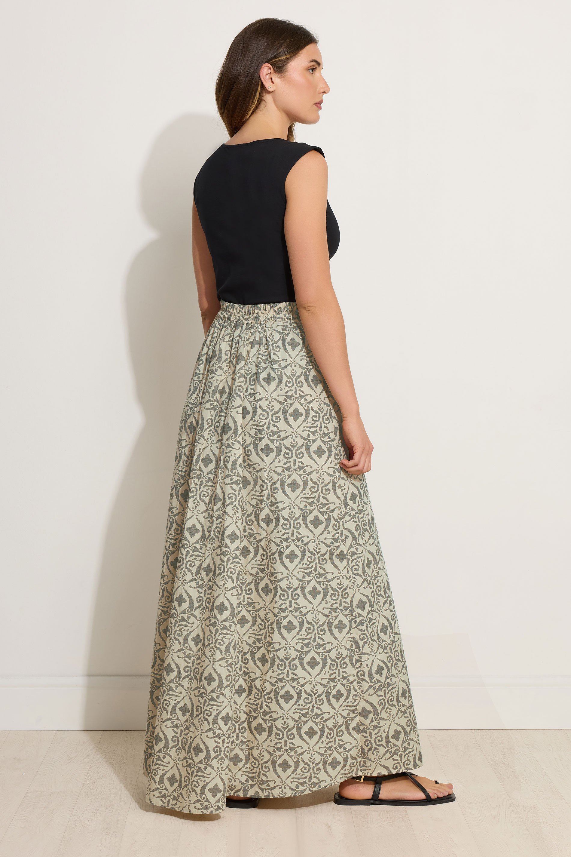 LTS Tall Grey Aztec Print Maxi Skirt | Long Tall Sally
