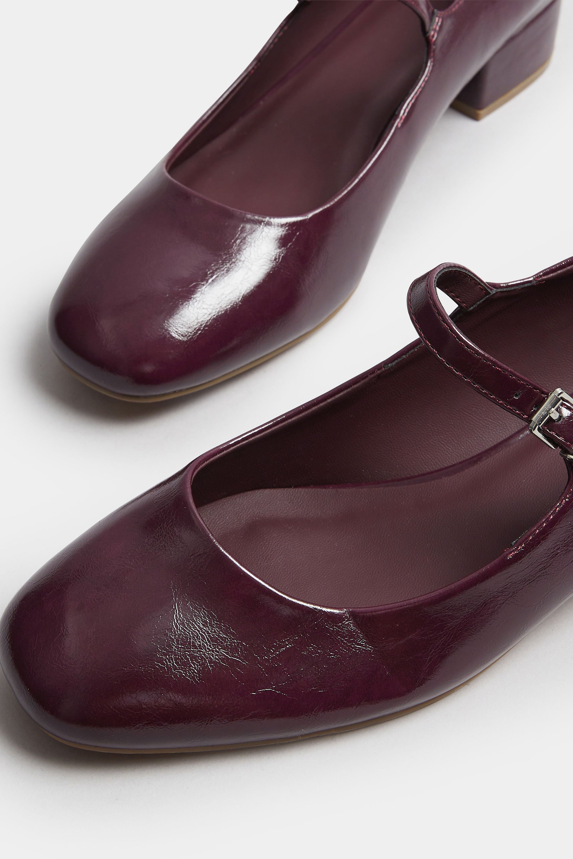 LTS Burgundy Red Mary Jane Heels In Standard Fit | Long Tall Sally 5