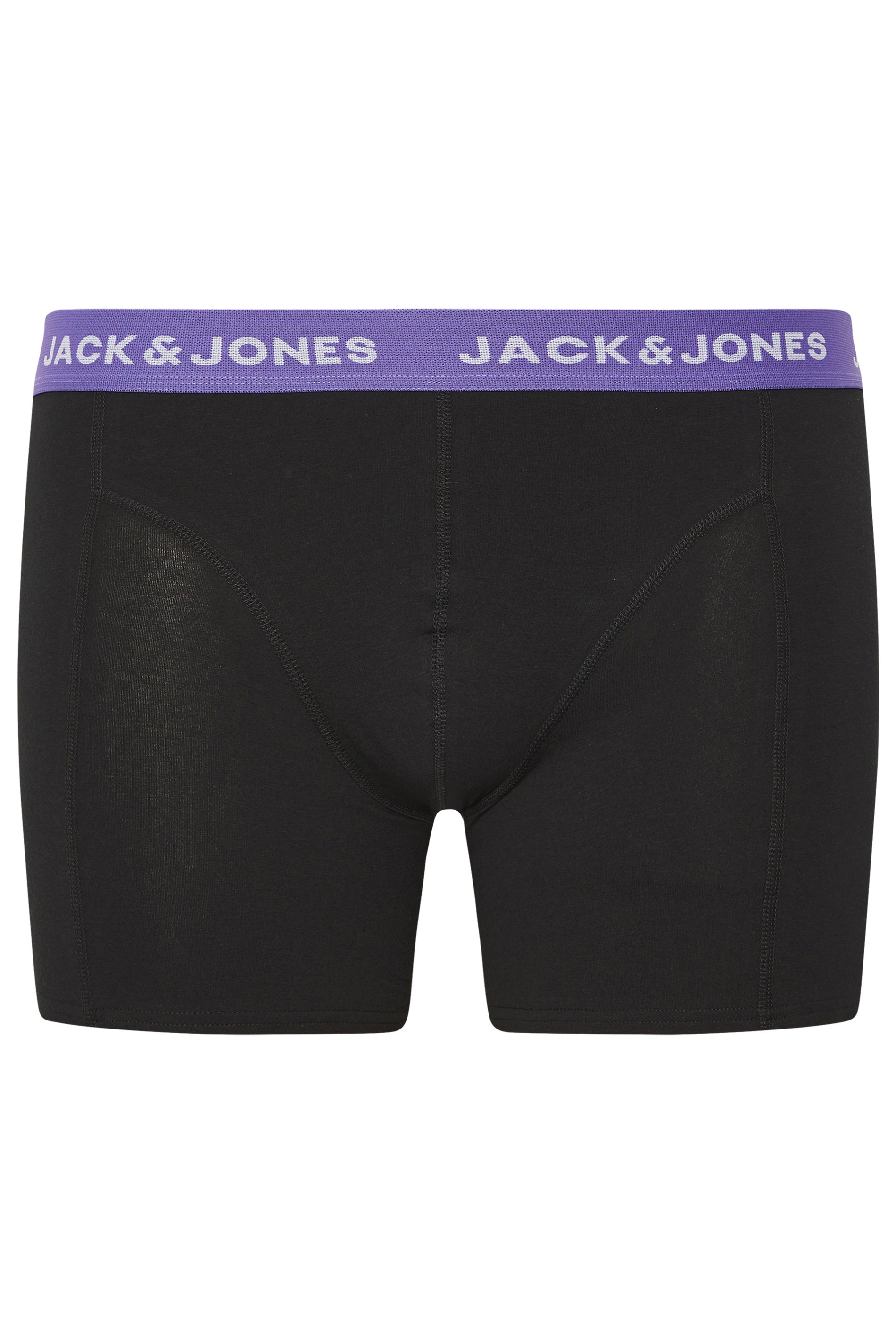 JACK & JONES Big & Tall 5 Pack Orange & Black Boxers | BadRhino 9
