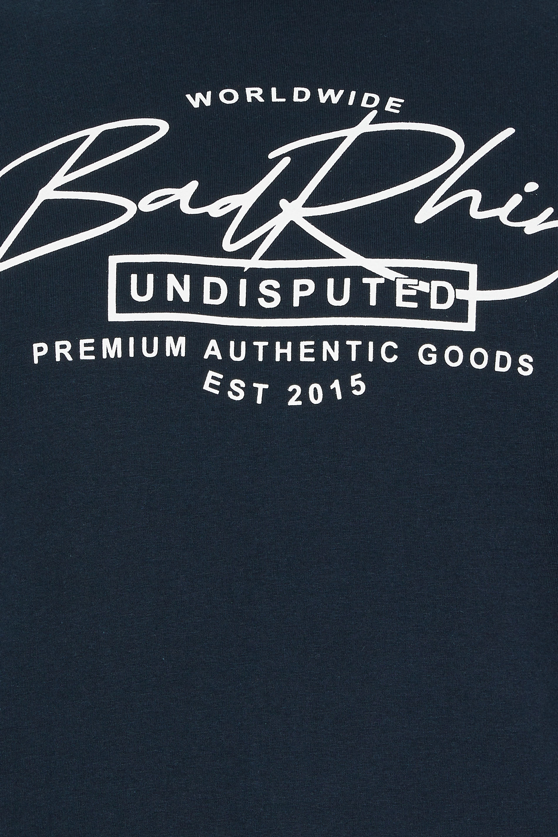 BadRhino Big & Tall Navy Blue Script Graphic Print T-Shirt | BadRhino 7