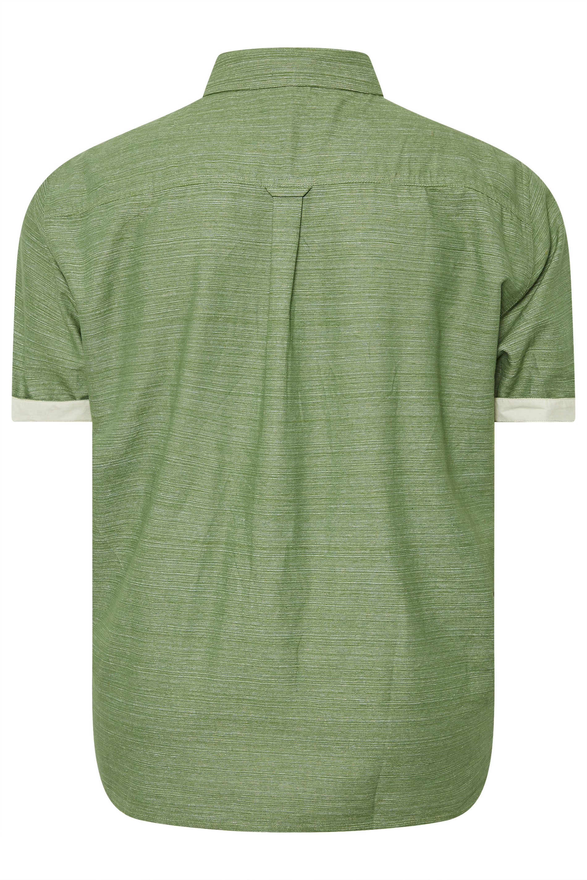 BadRhino Big & Tall Khaki Green Slub Shirt | BadRhino 7