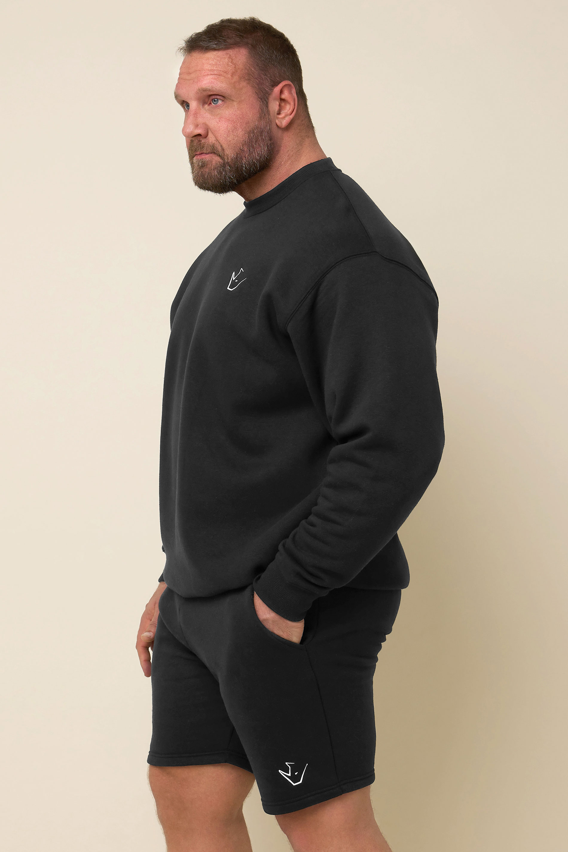 IronRhino Big & Tall Black 'Rest Day' Shorts 5