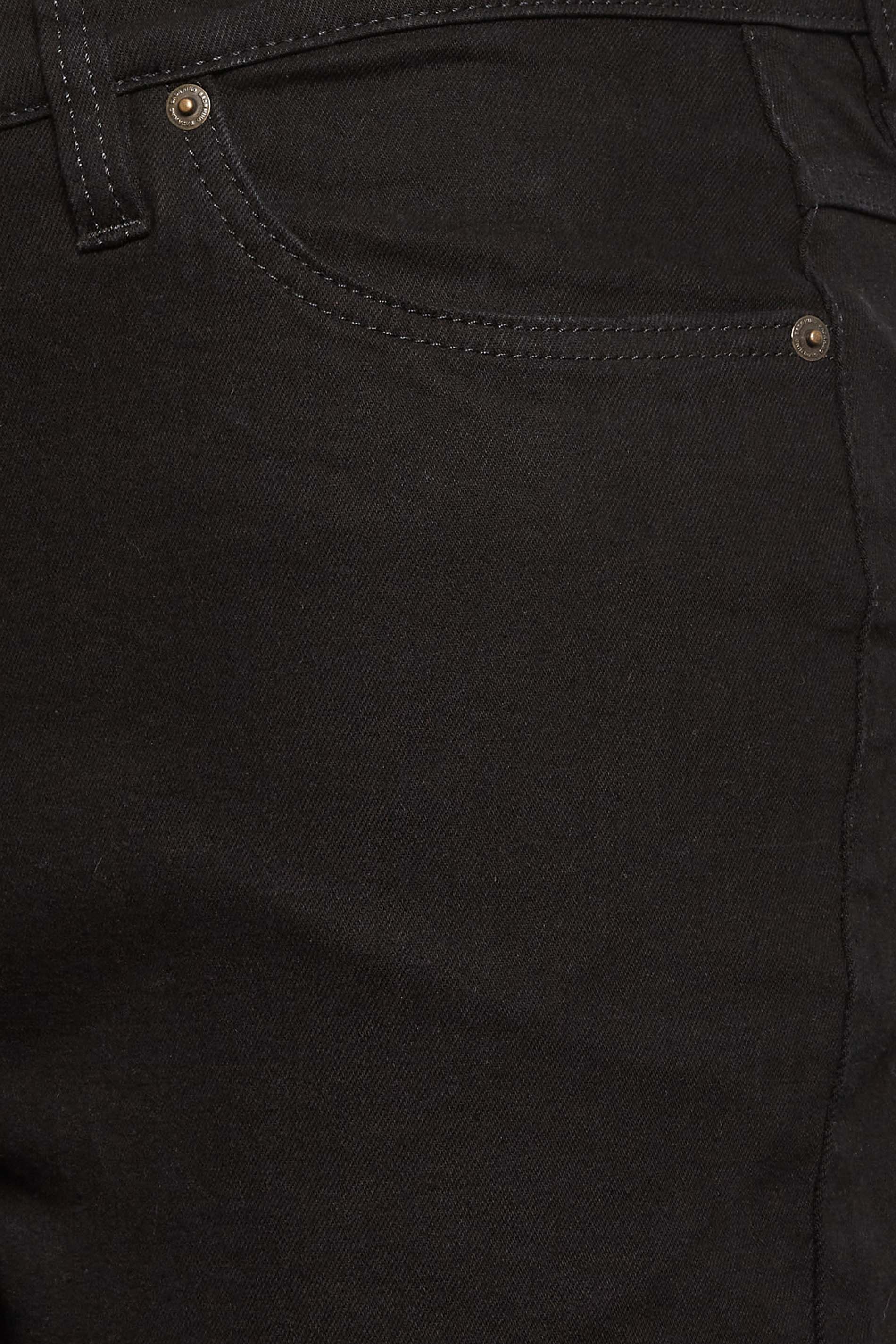 BadRhino Big & Tall Black Straight Leg Stretch Jeans | BadRhino 9