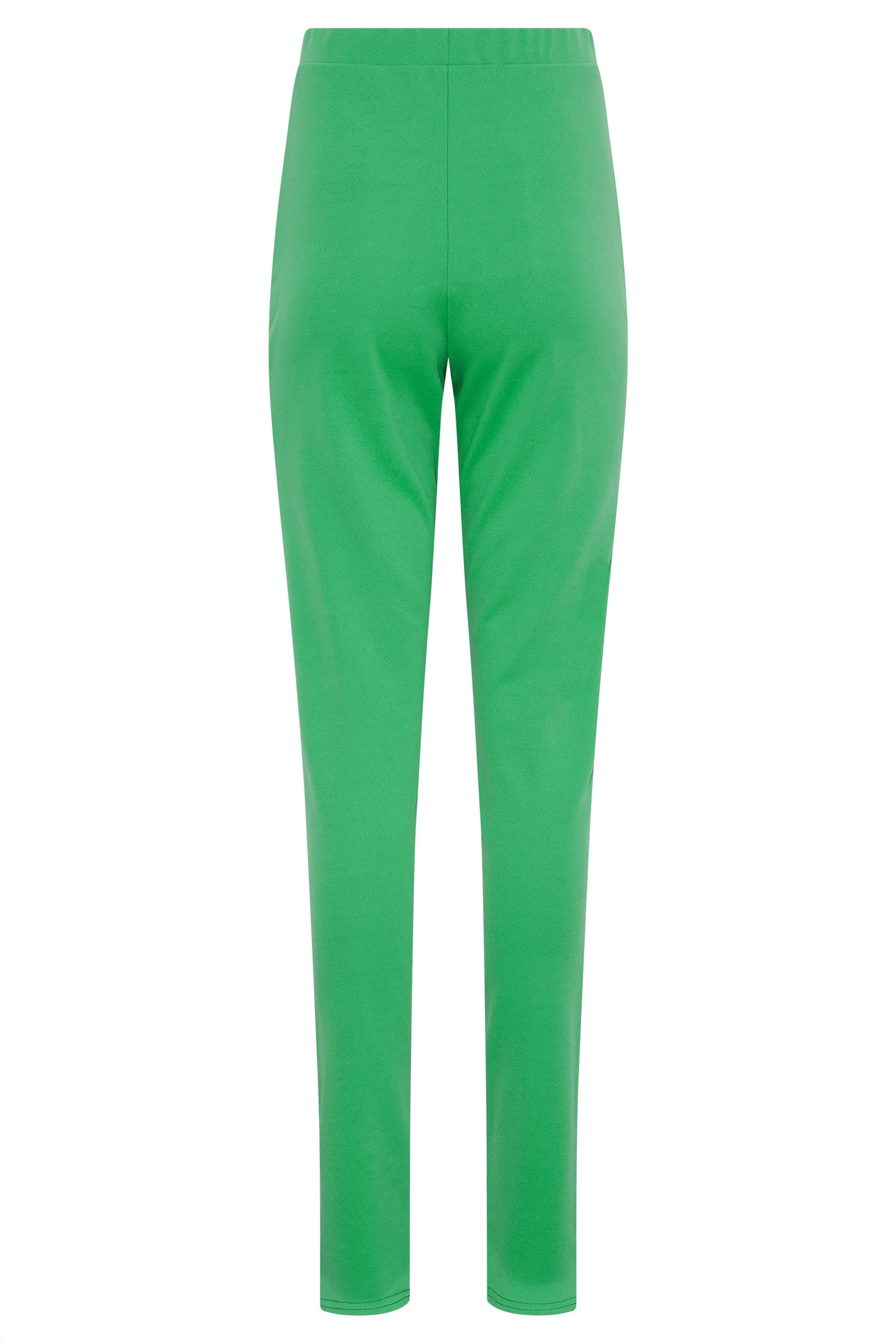 LTS Tall Women's Bright Green Split Front Slim Trousers | Long Tall Sally