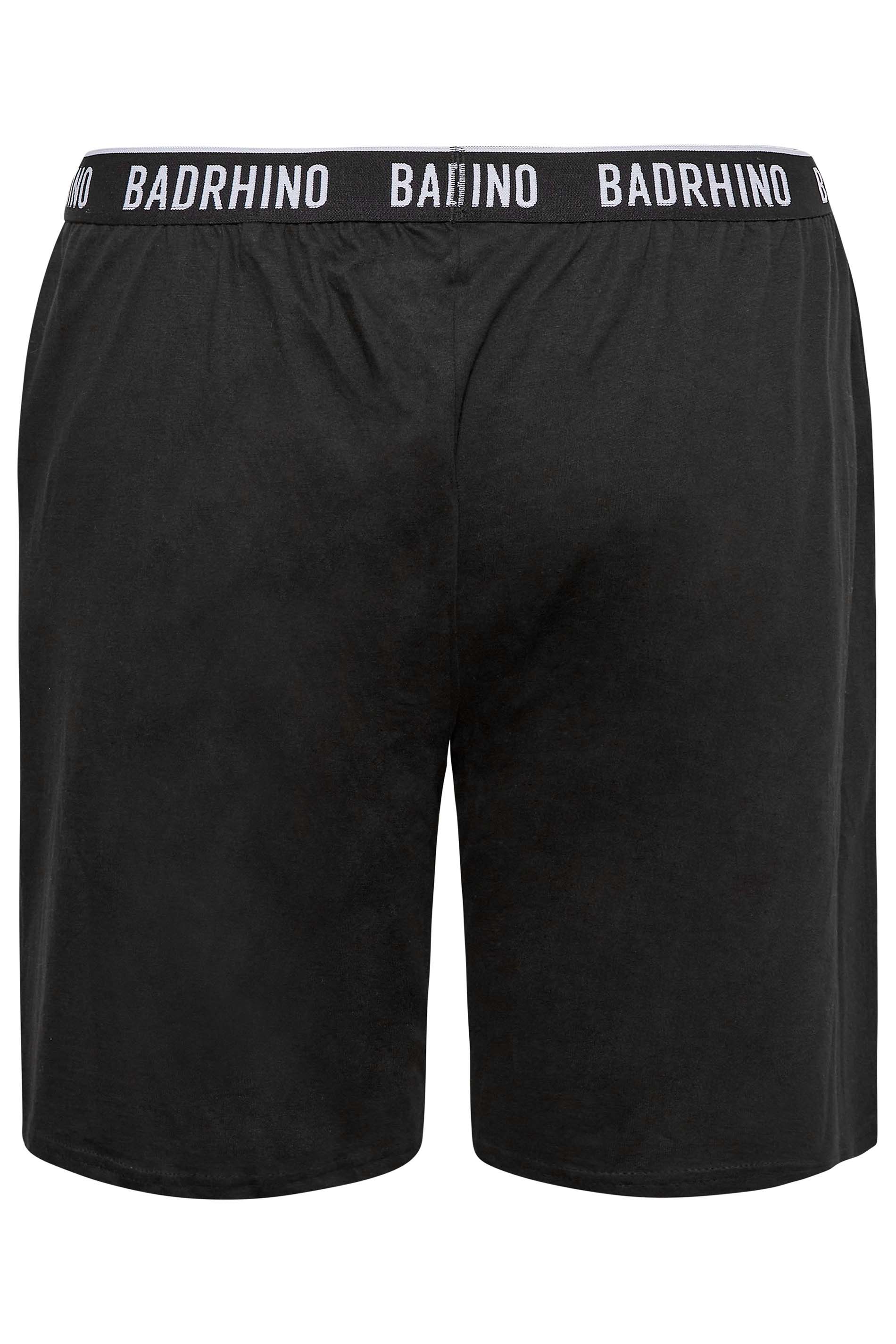 BadRhino Big & Tall Black Lounge Shorts | BadRhino 7