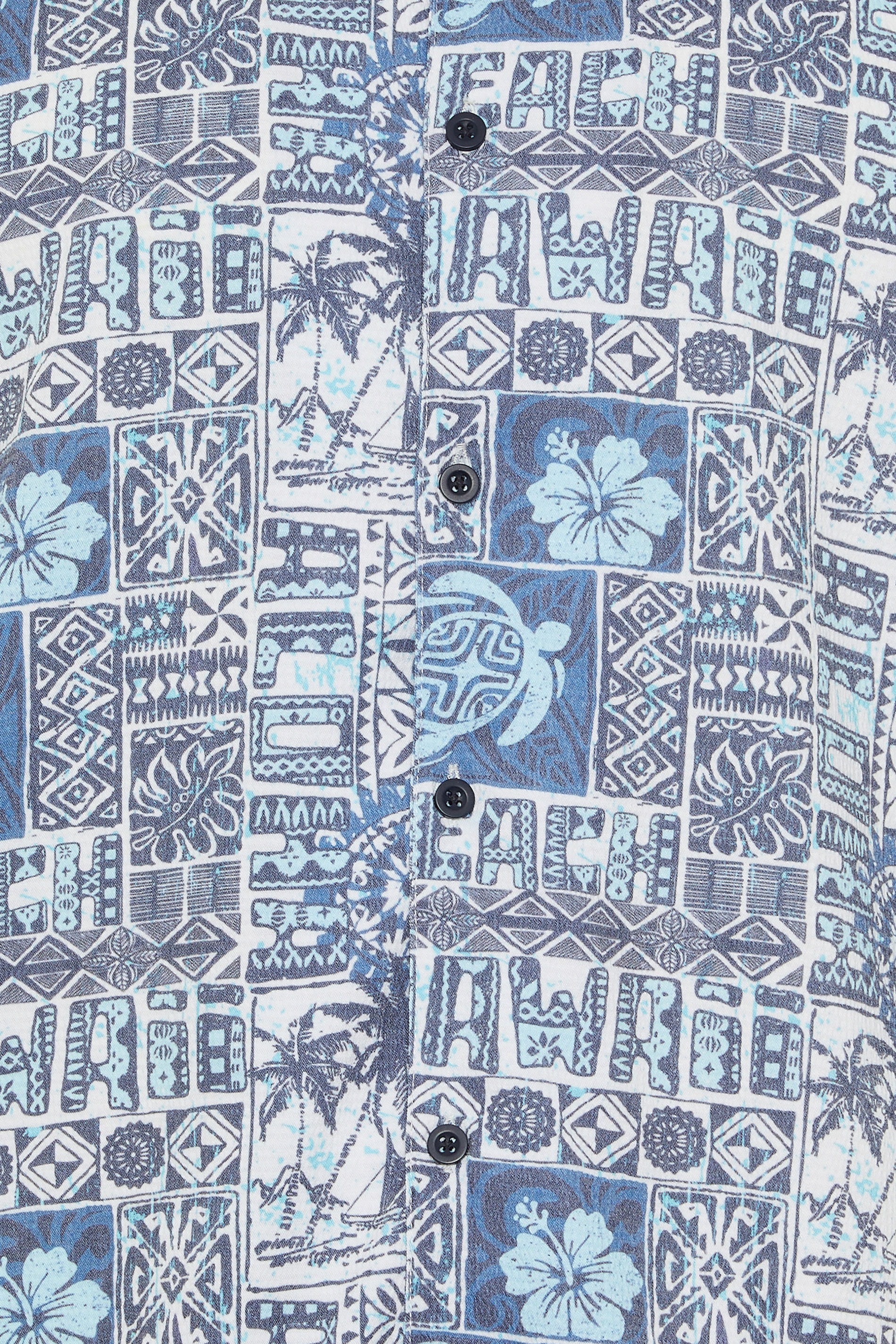 BadRhino Big & Tall Navy Blue Turtle Print Seersucker Shirt | BadRhino 6