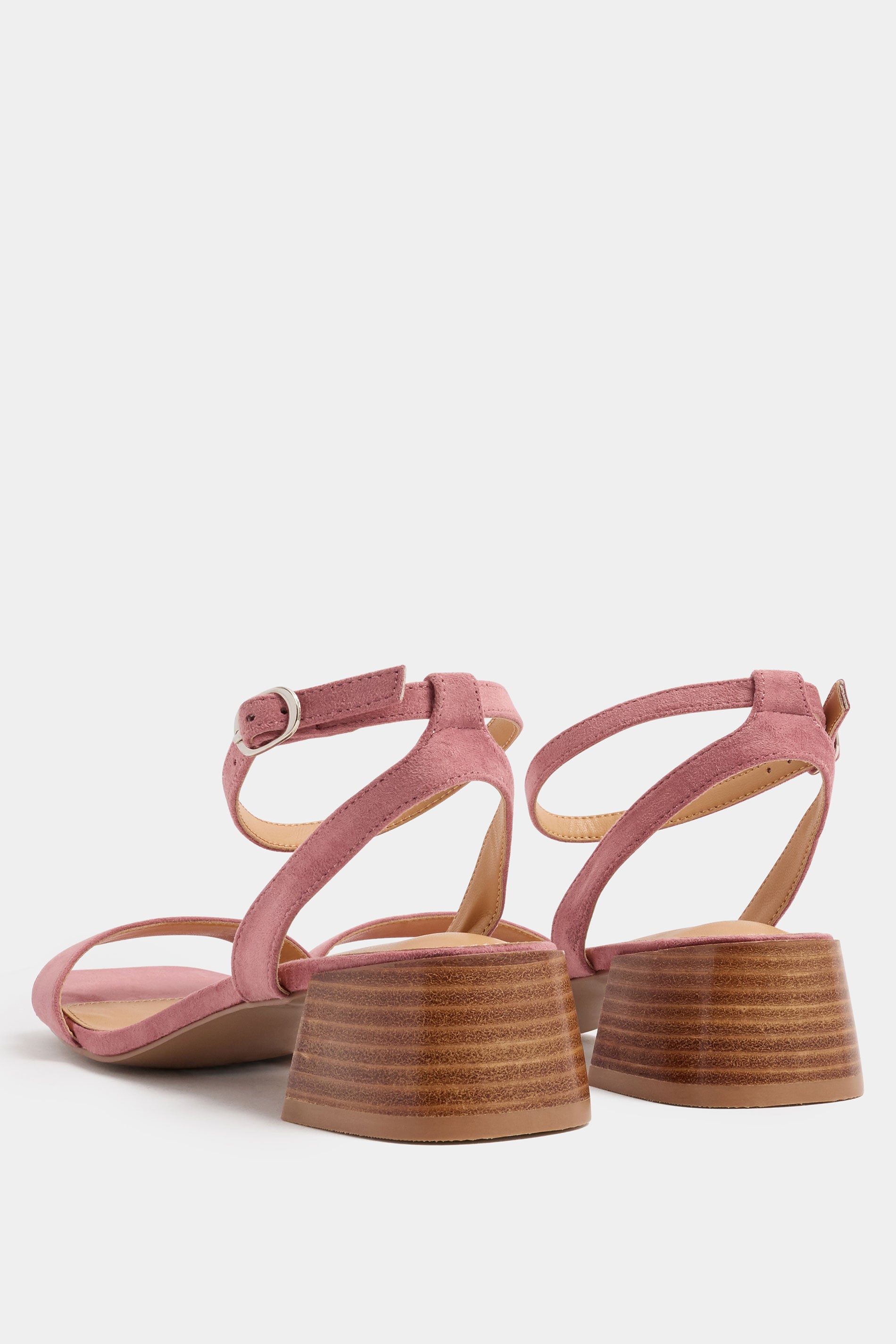 LTS Blush Pink Strap Block Heel In Standard Fit | Long Tall Sally 4