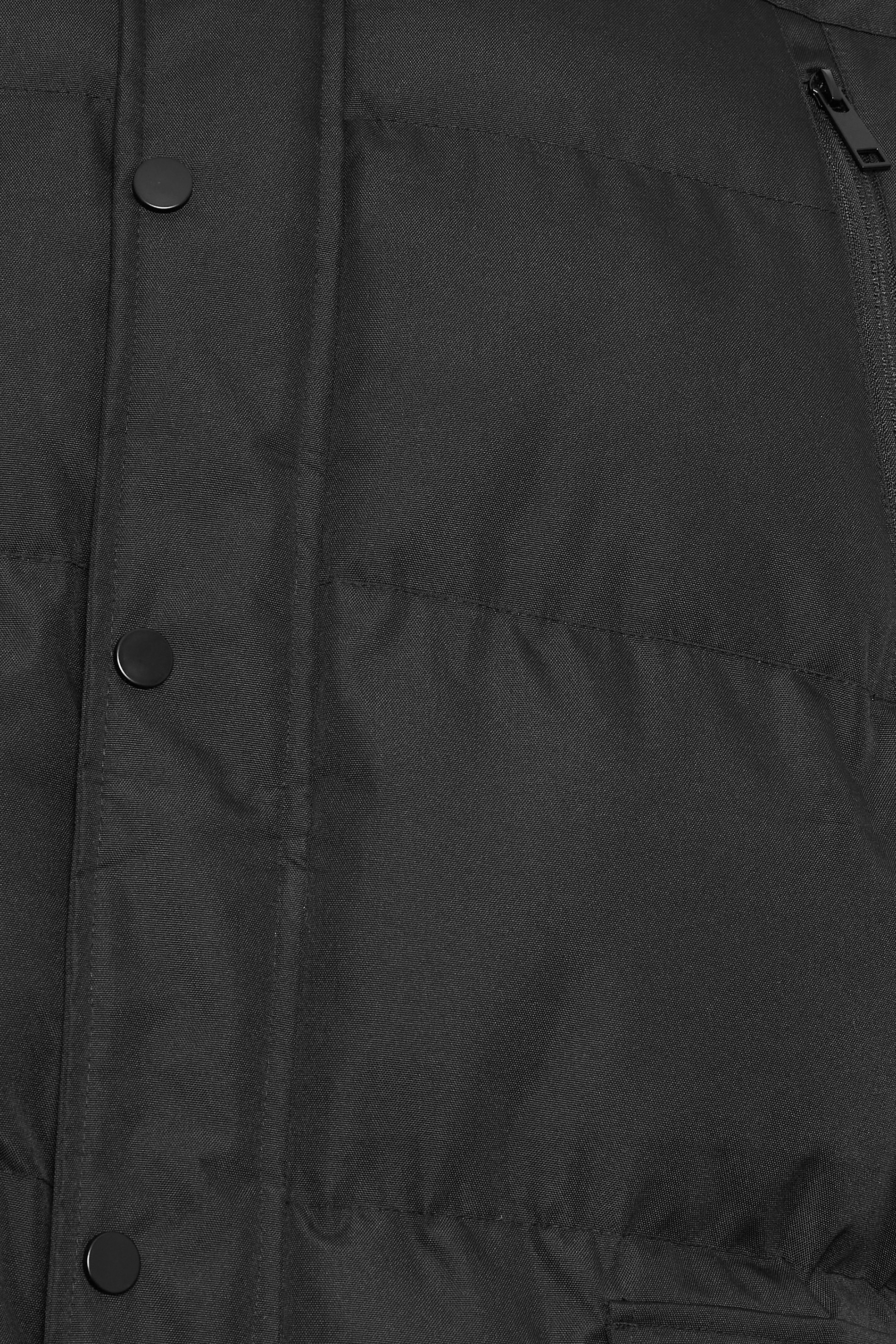 BadRhino Big & Tall Black Hooded Puffer Jacket | BadRhino 3