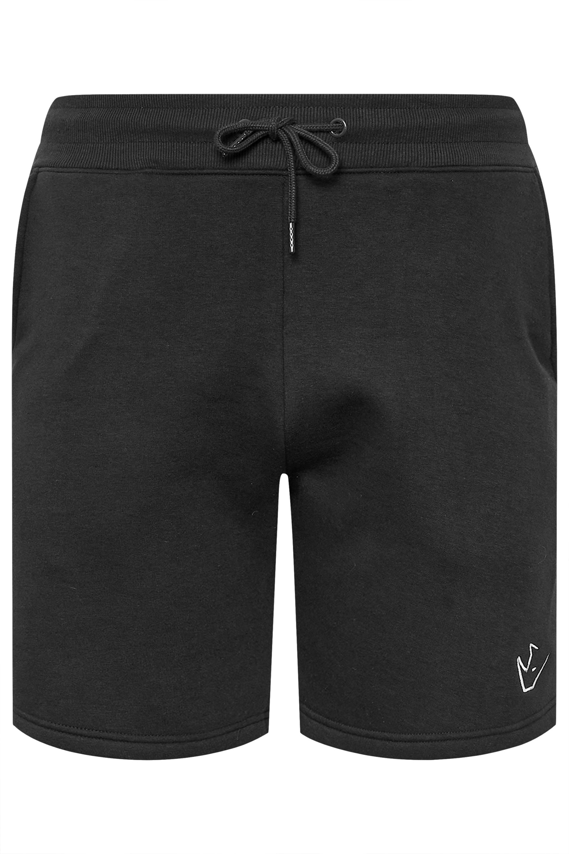 IronRhino Big & Tall Black 'Rest Day' Shorts 7