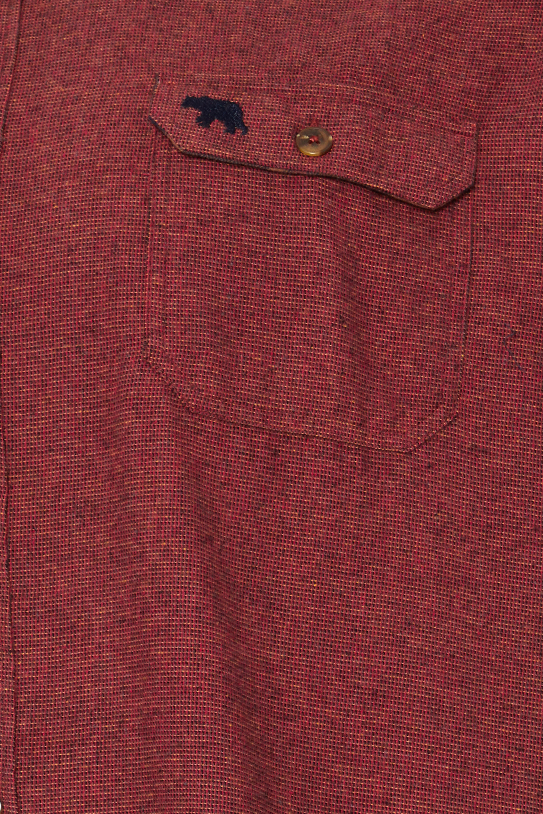 D555 Big & Tall Rust Orange Textured Overshirt | BadRhino 2