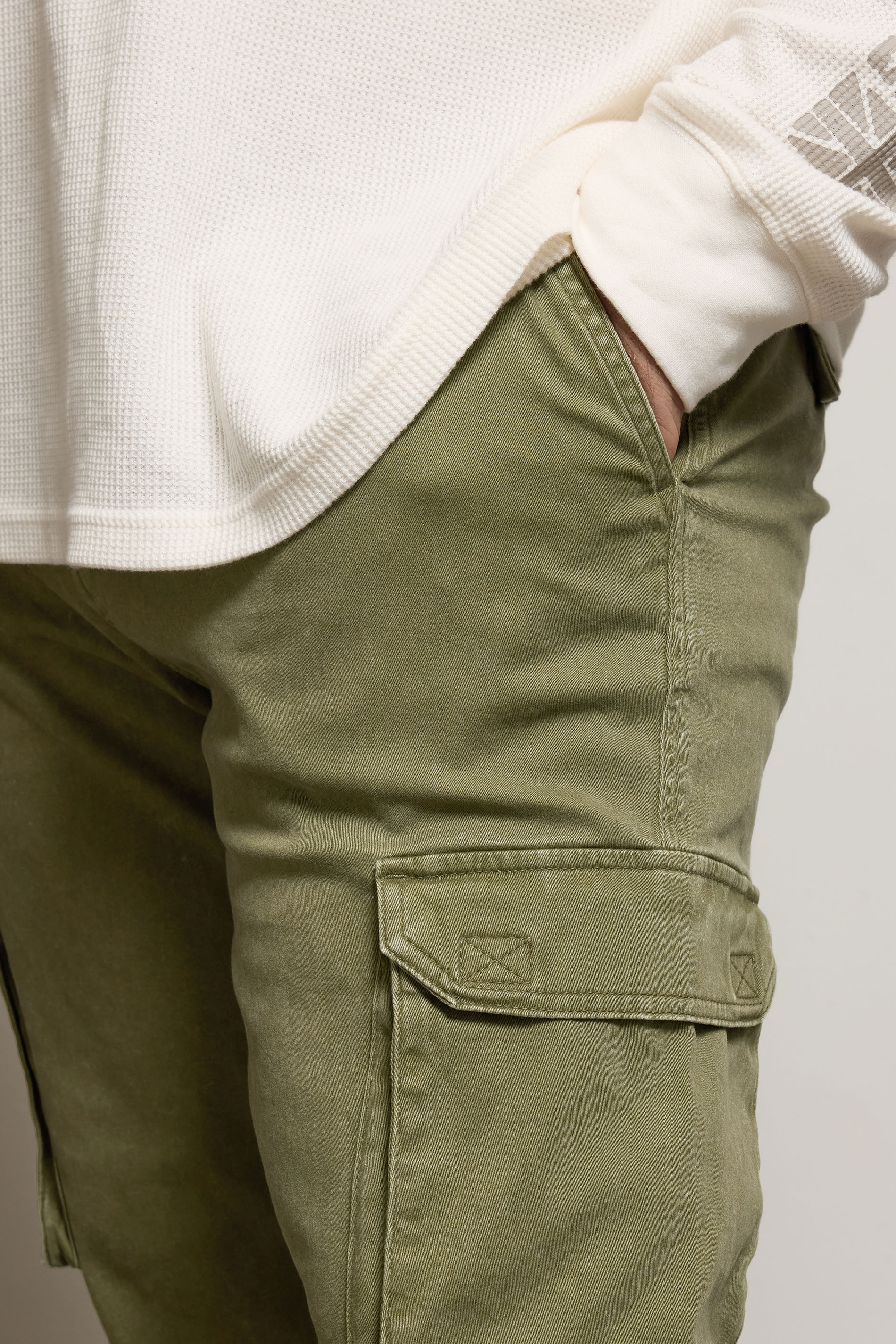 BadRhino Big & Tall Olive Green Cargo Trousers | BadRhino 5