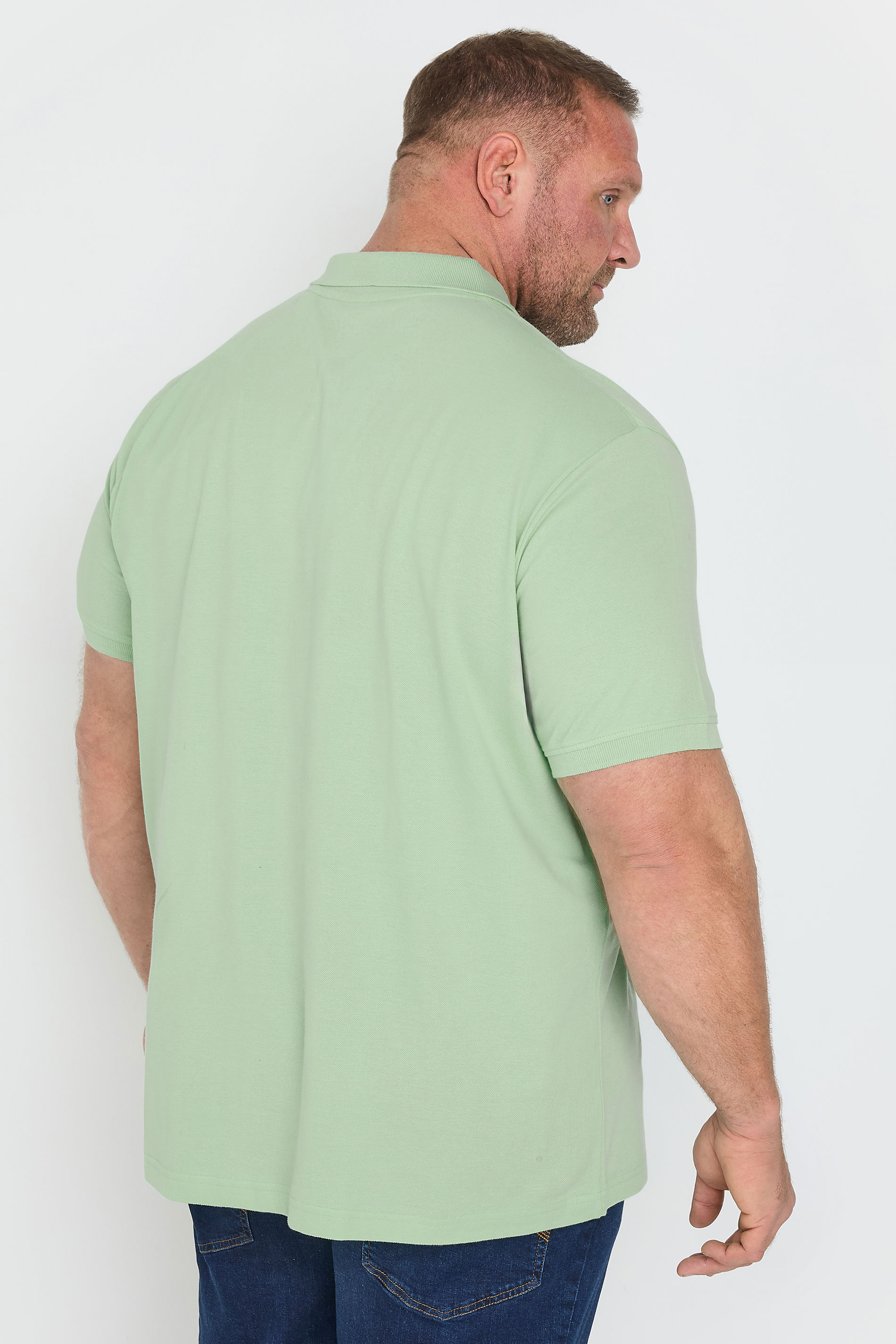 BadRhino Big & Tall Light Green Polo Shirt | BadRhino 3