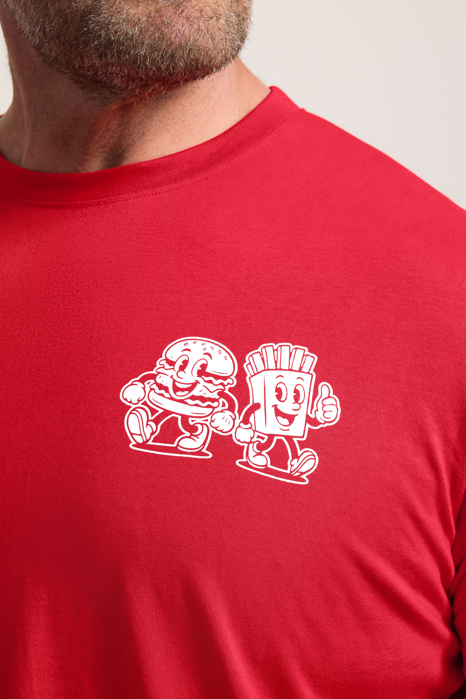 BadRhino Big & Tall Red Extra Long 'Grill & Chill' T-Shirt | BadRhino 5