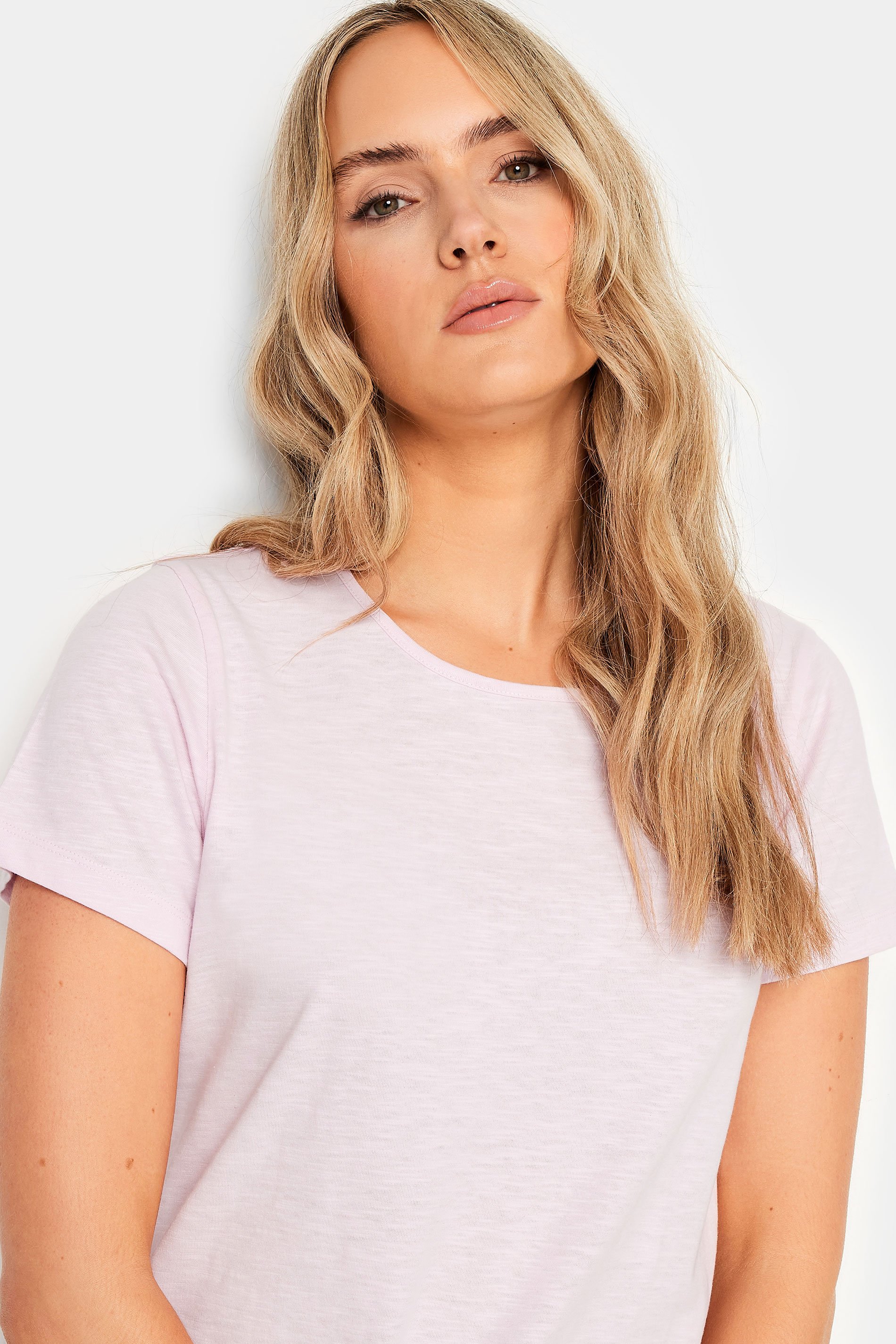 LTS Tall 3 PACK Pink & Blue Scoop Neck T-Shirts 7