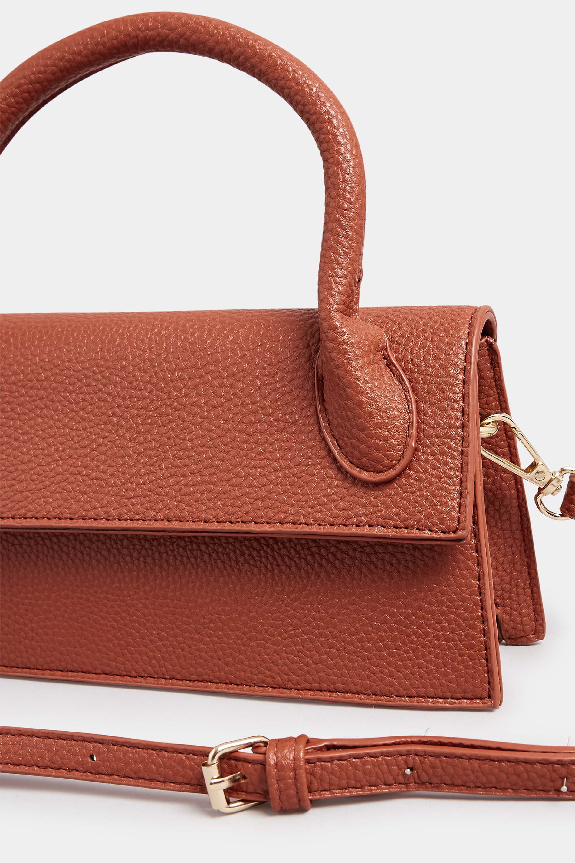 Rust Orange Top Handle Crossbody Bag | Yours Clothing  5