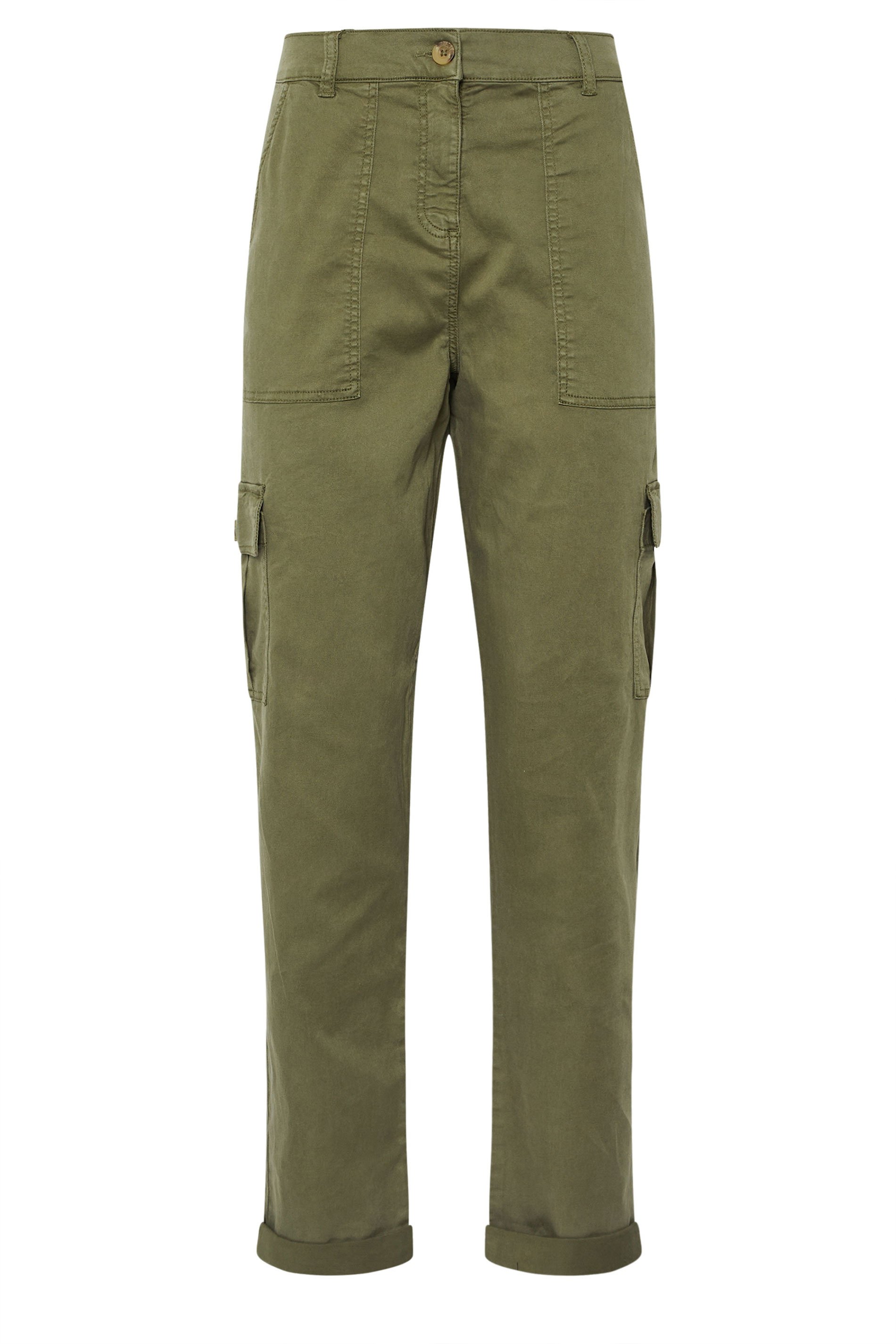 LTS MADE FOR GOOD Tall Khaki Green Cargo Chino Jeans | Long Tall Sally 6