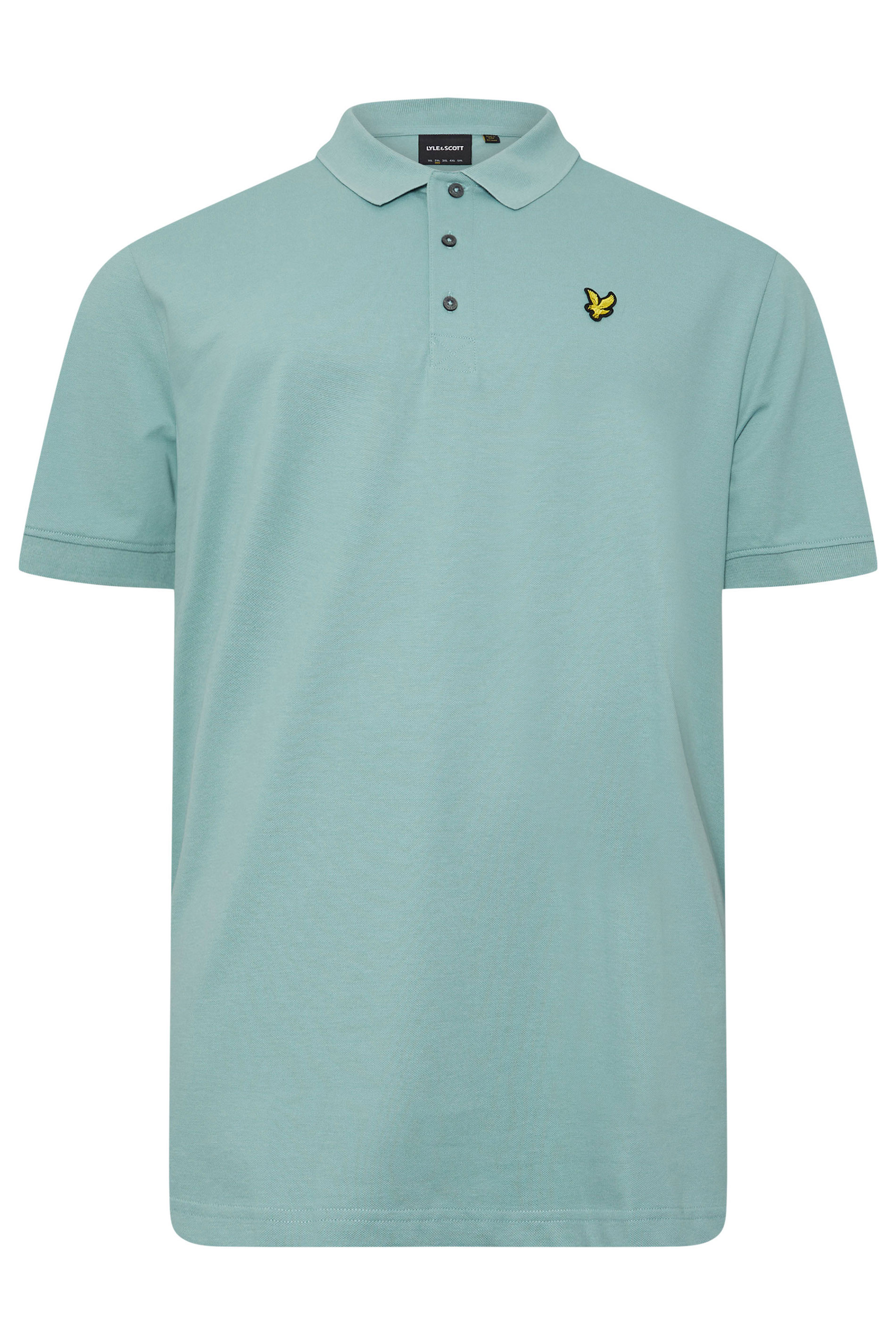 LYLE & SCOTT Big & Tall Light Blue Short Sleeve Polo Shirt | BadRhino 3