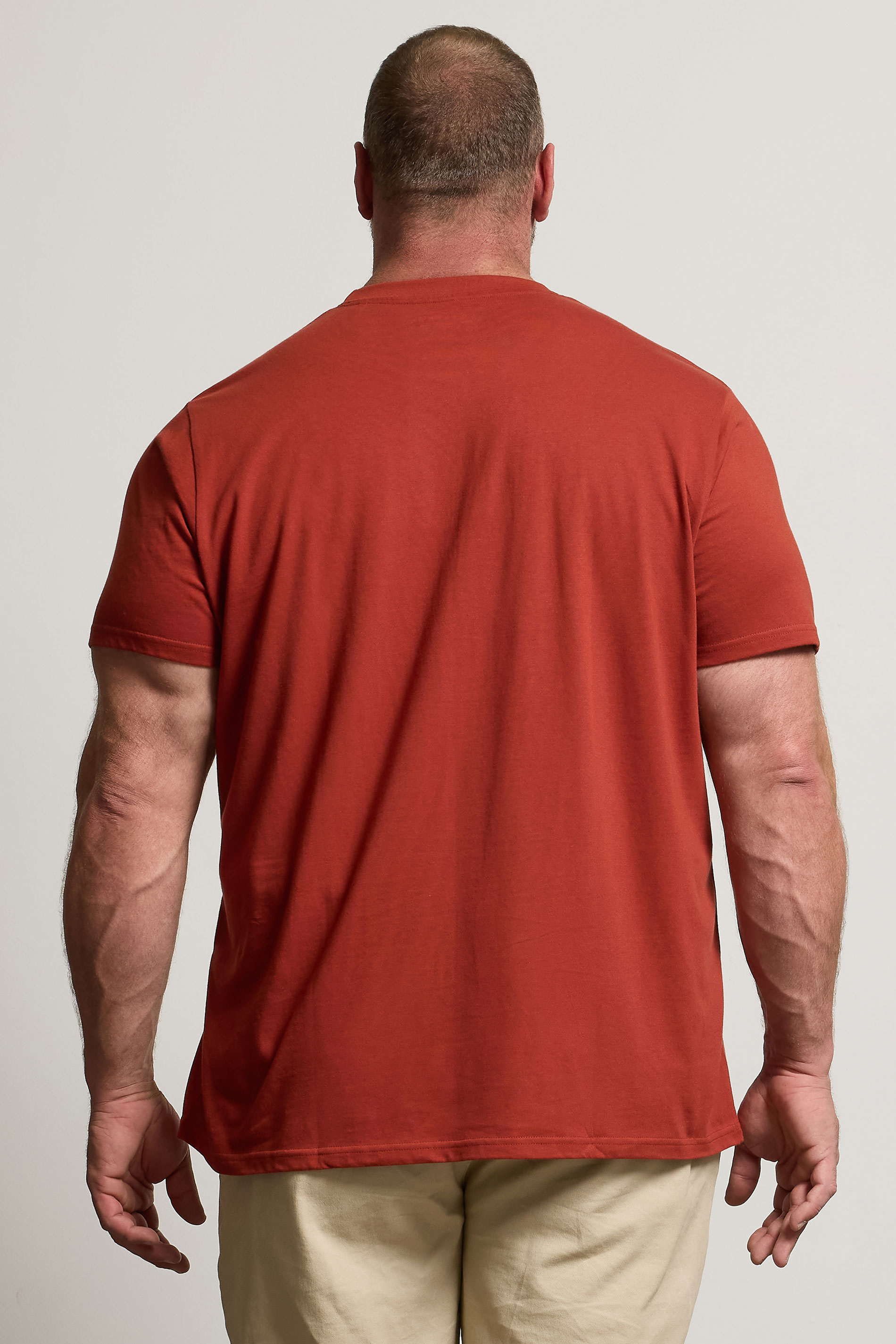 BadRhino Big & Tall Burnt Red Core T-Shirt | BadRhino 3