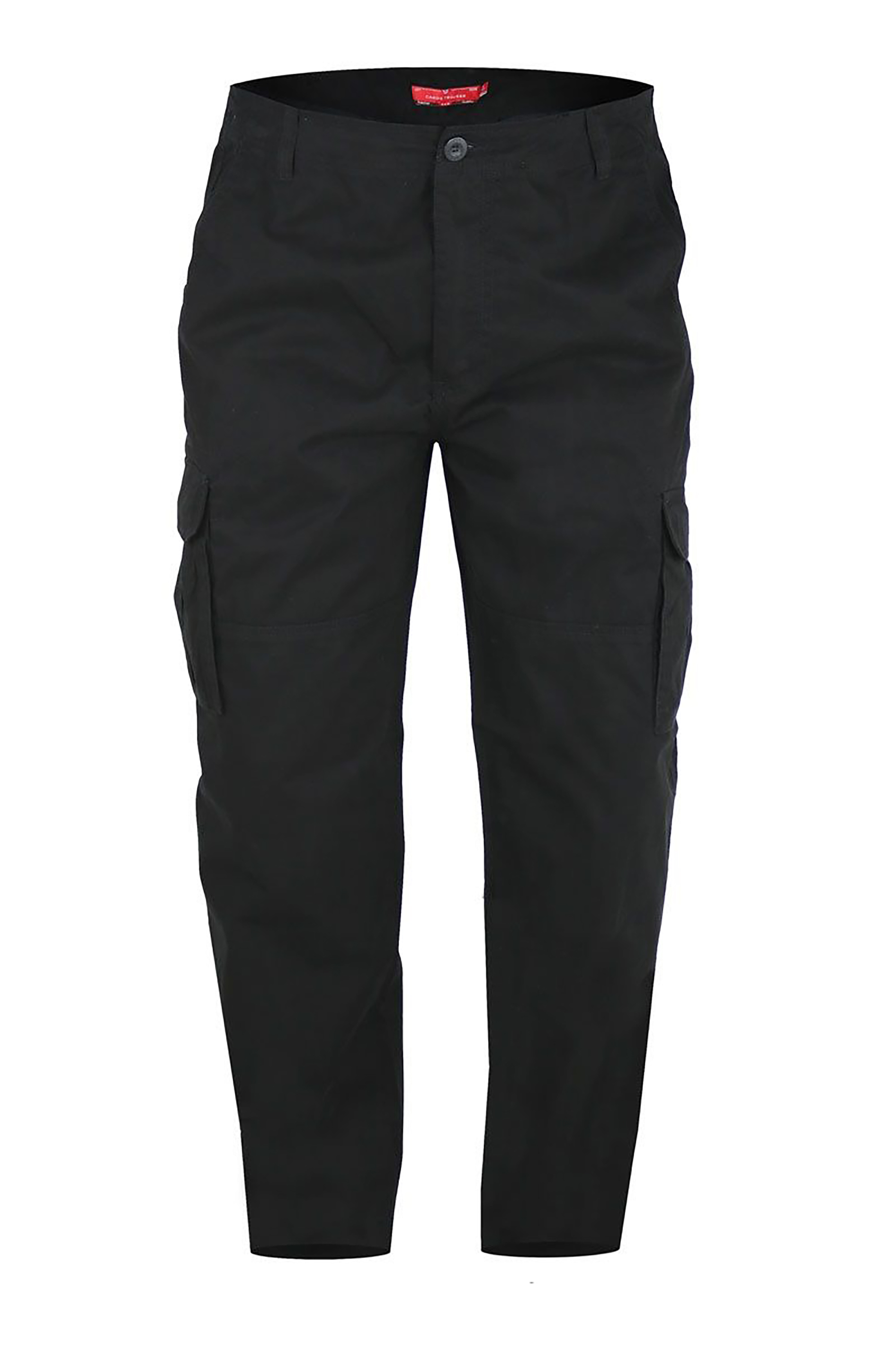 D555 Big & Tall Black Cargo Trousers | BadRhino 3