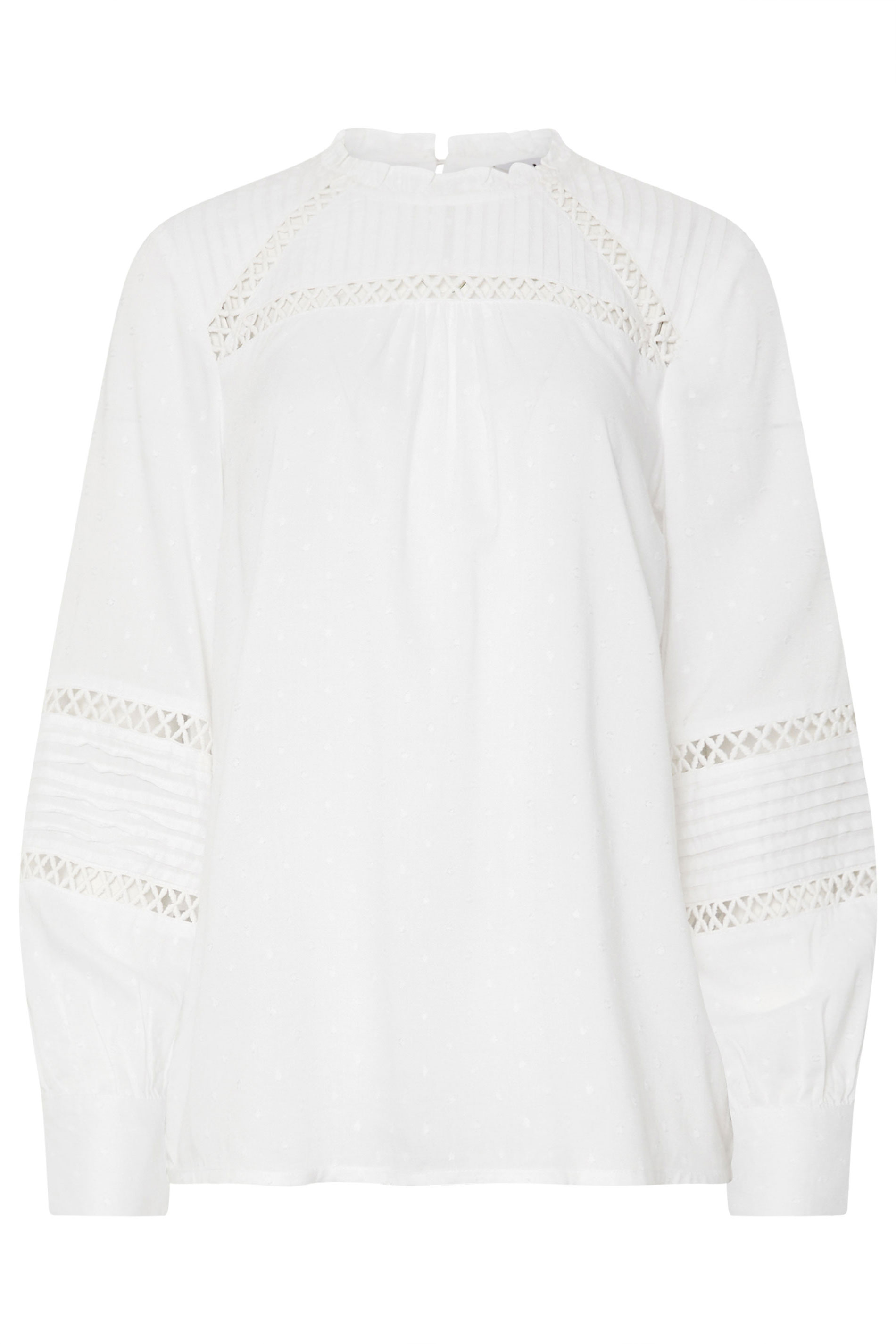 LTS Tall White Ladder Trim Shirt | Long Tall Sally 5