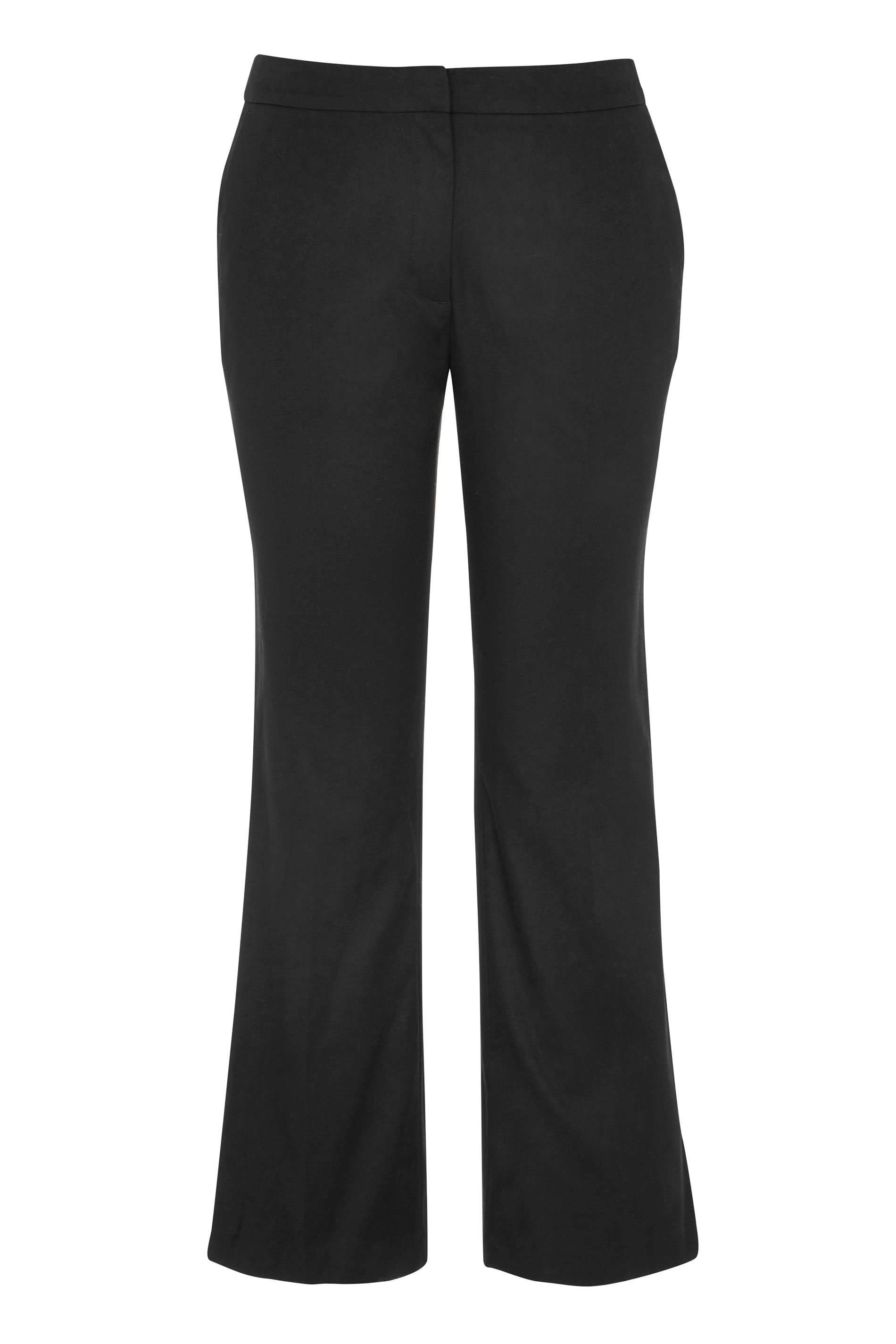 Black Smart Cotton Sateen Ankle Grazer Trouser 4