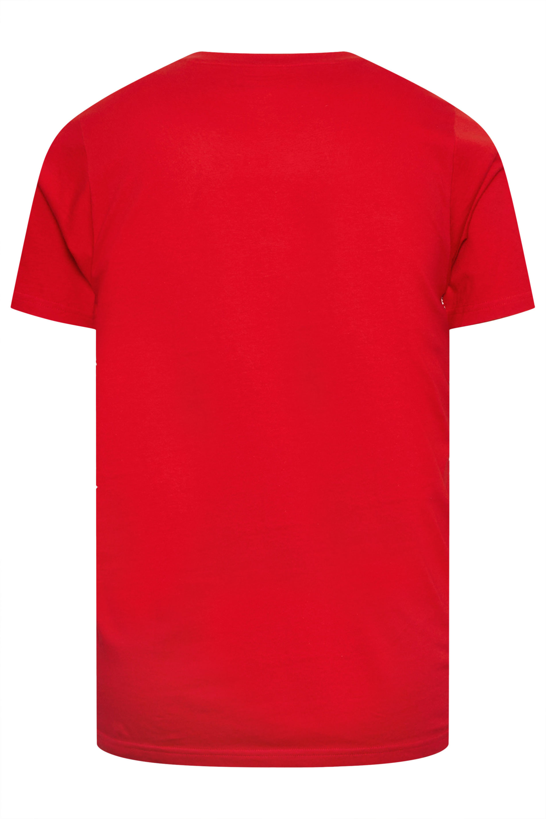 BadRhino Big & Tall Red Fairisle Christmas Graphic T-Shirt | BadRhino 6